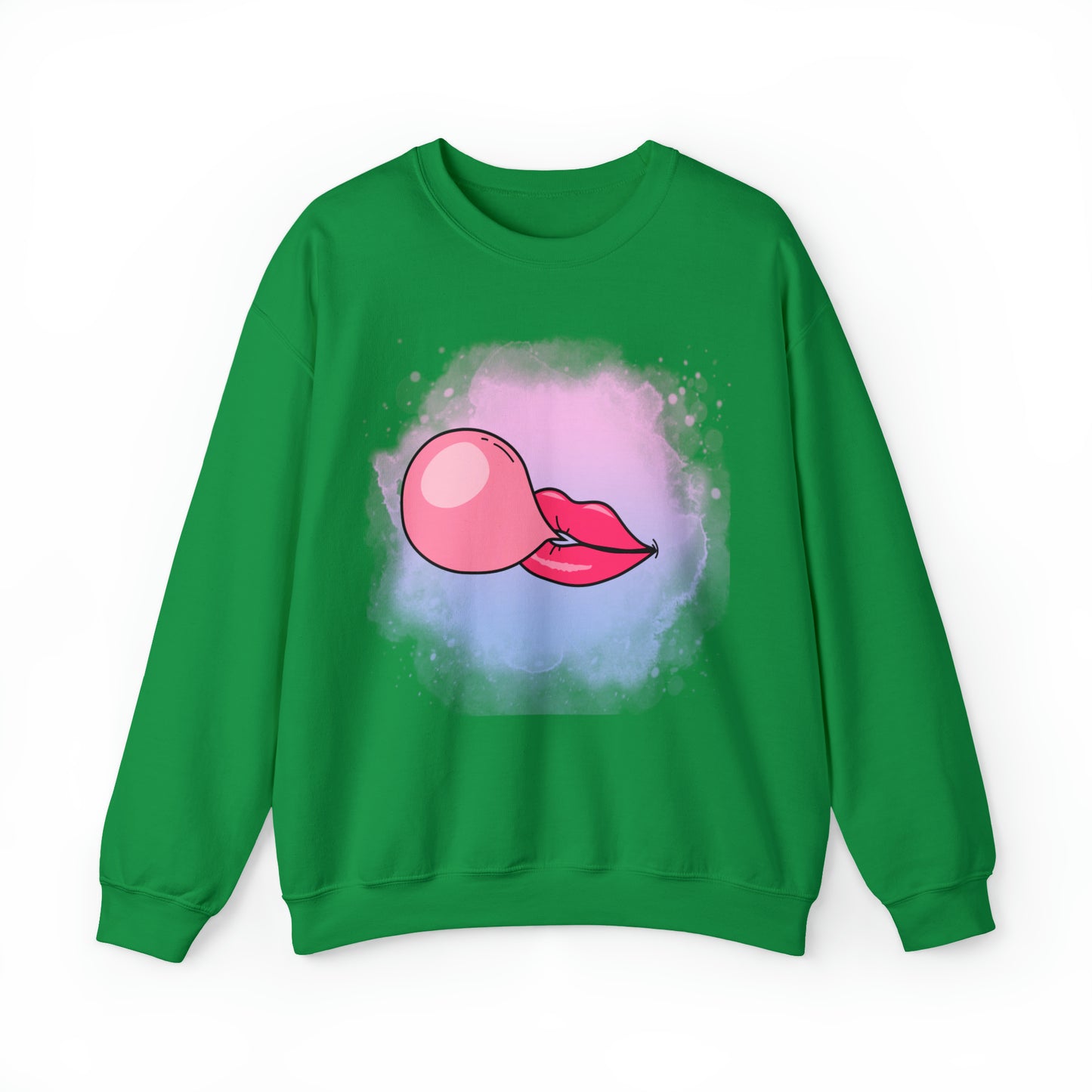Bubble Gum kiss sweatshirt, Summer Bubblegum shirt, Birthday gift for her,Galantine travel sweatshirt,Unisex Heavy Blend Crewneck Sweatshirt