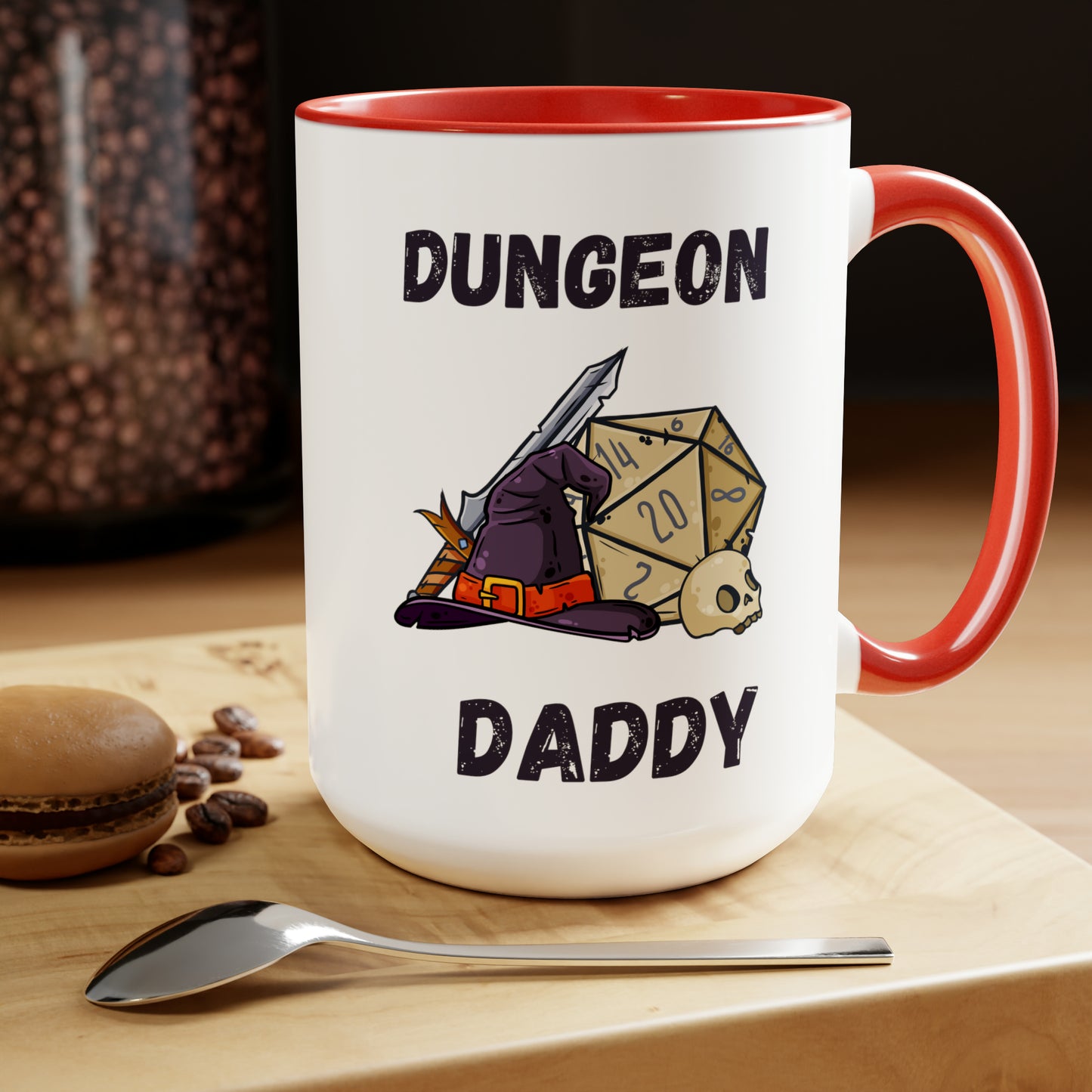 Dungeon Daddy mug love you dad sister gift Coffee Mug pregnancy reveal gift heart mug gift for her Mug wife Coffee tea 15oz