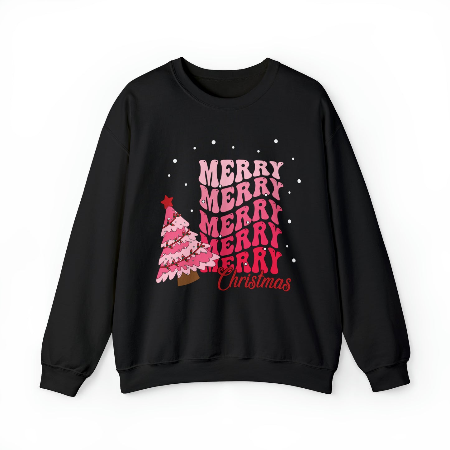 Festive AF sweater Pink Merry Bright Christmas Sweatshirt for Women Christmas Shirt Sweater Holiday Christmas gift for her gift for him