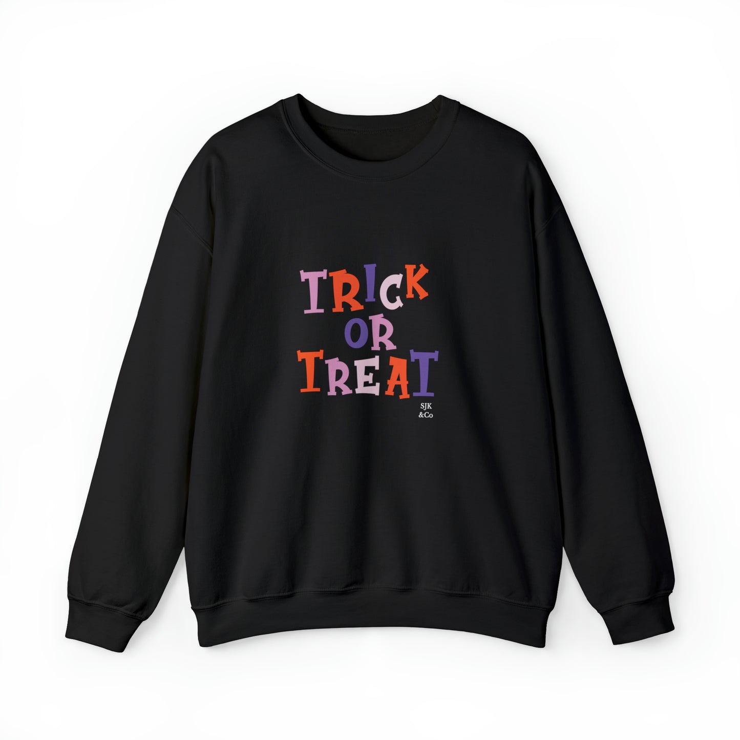 Trick or Treat Funny Halloween Sweatshirt Funny Halloween Horror Shirt Halloween Women's Sweatshirt Funny Halloween Tee Unisex gift pastel