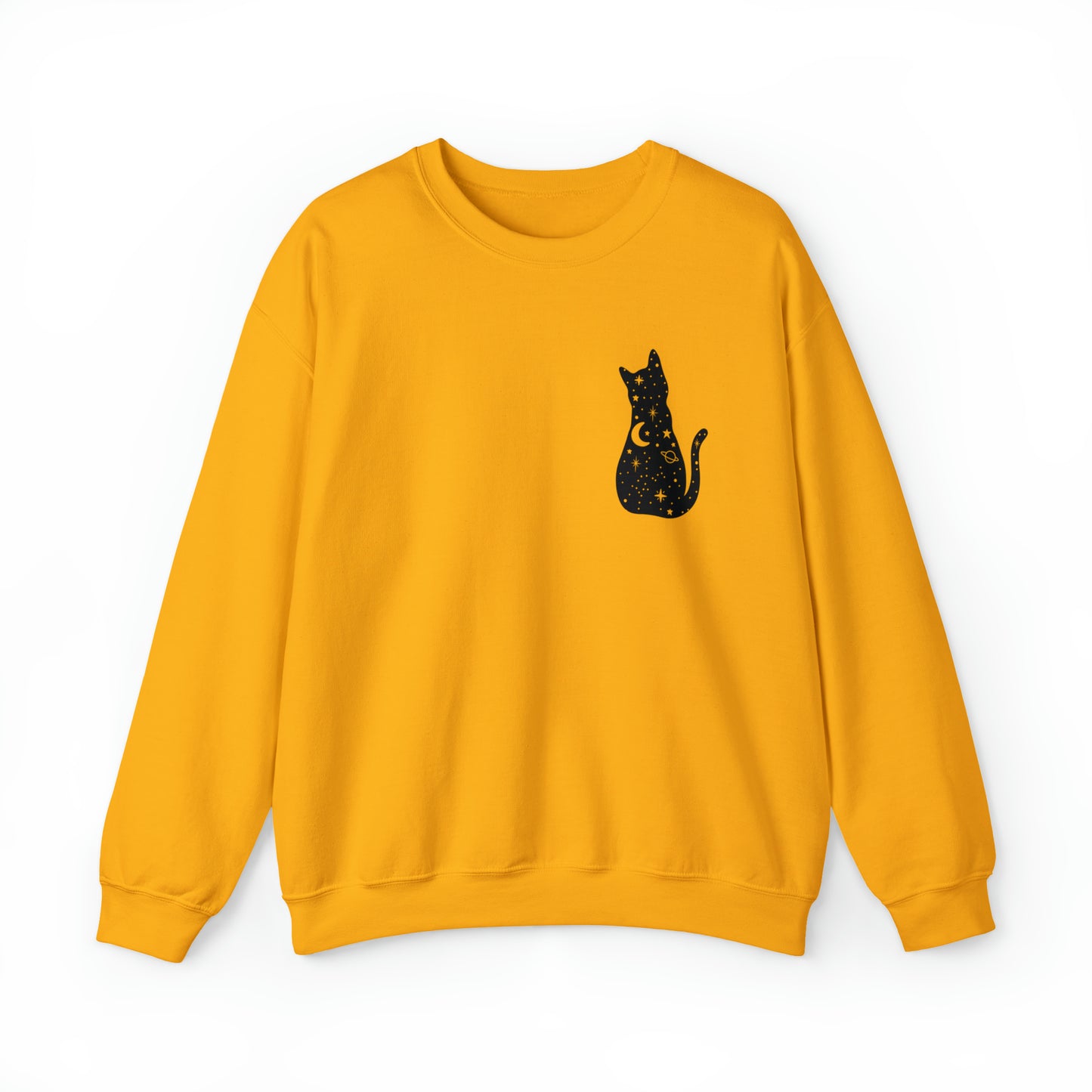 Halloween Sweatshirt Black Cat Shirt Halloween Sweater Halloween Cat Sweatshirt Gift for Cat Lover Gift Black Cat Gift for Cat Mom Gift Moon