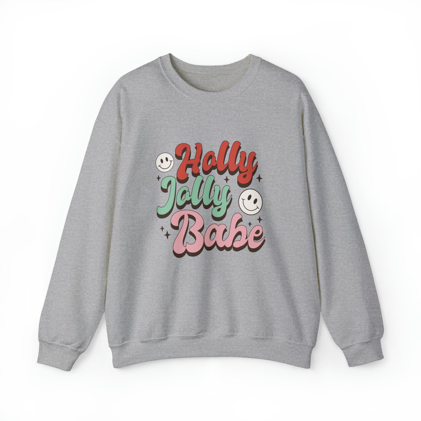 Holly Jolly Babe Christmas sweater Retro Christmas sweater Merry Christmas cupcake hot cocoa sweatshirt Bright Christmas gift for her