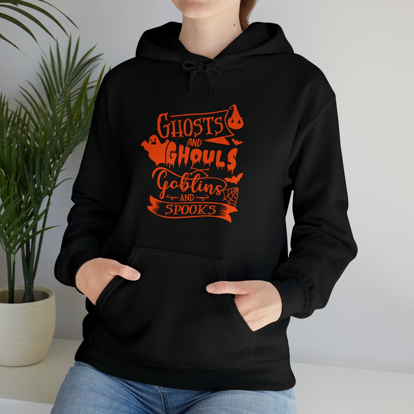 Spooky Halloween Hoodie, ghouls trick or treat ghost Halloween sweater,Halloween Sweatshirt,Spooky Season T Shirt,Christmas gift