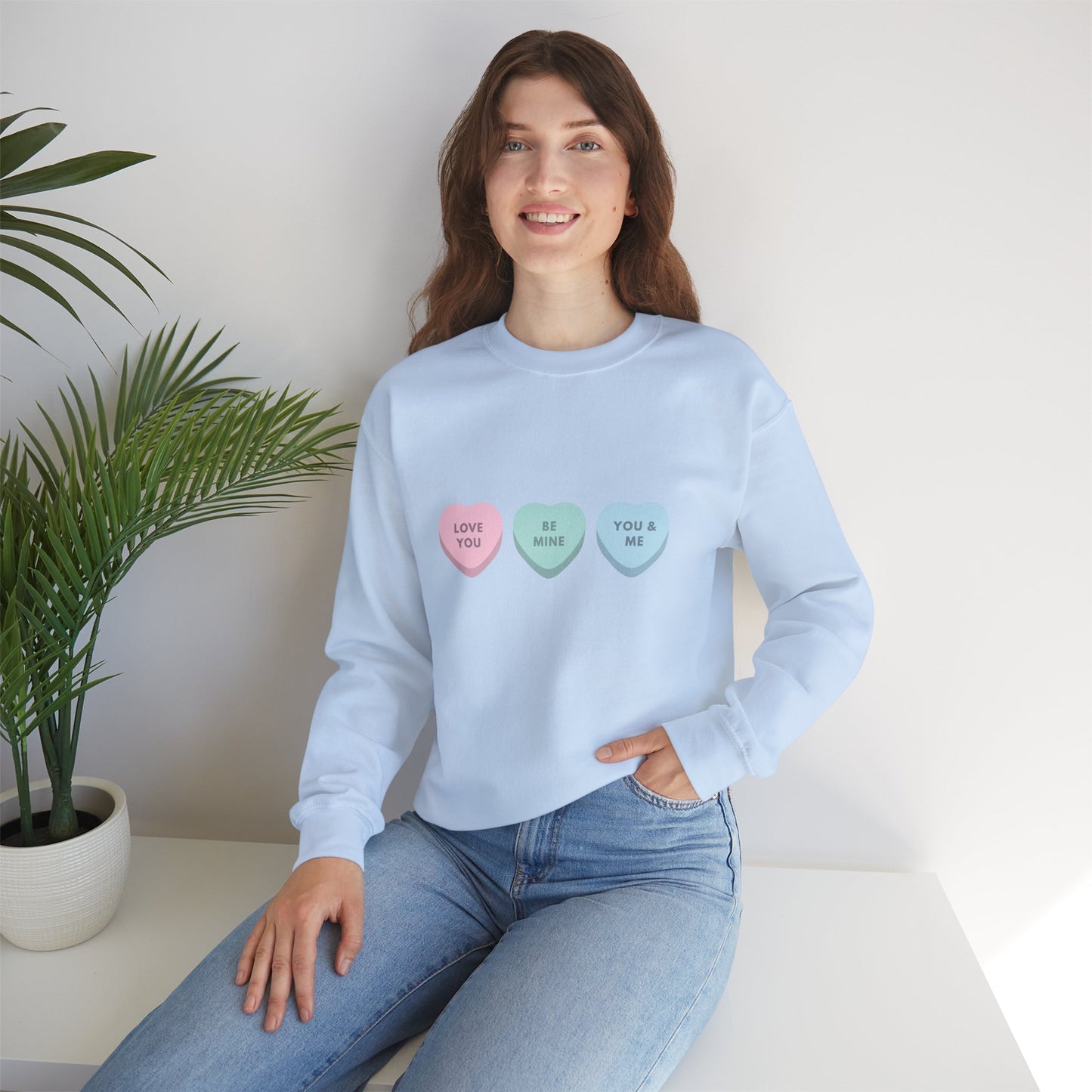 Valentines Day sweatshirt Gift for her gift for him valentines crew neck be mine candy sweater funny sweater Love shirt Valentine's shirt