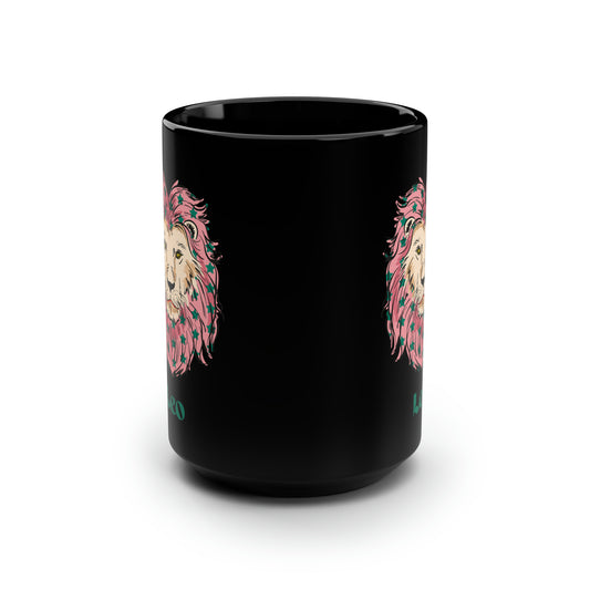 Leo zodiac sign mug Black ceramic Mug 15oz funny gift Queen Eras tour World Tour Tickets Leo zodiac merch office Christmas