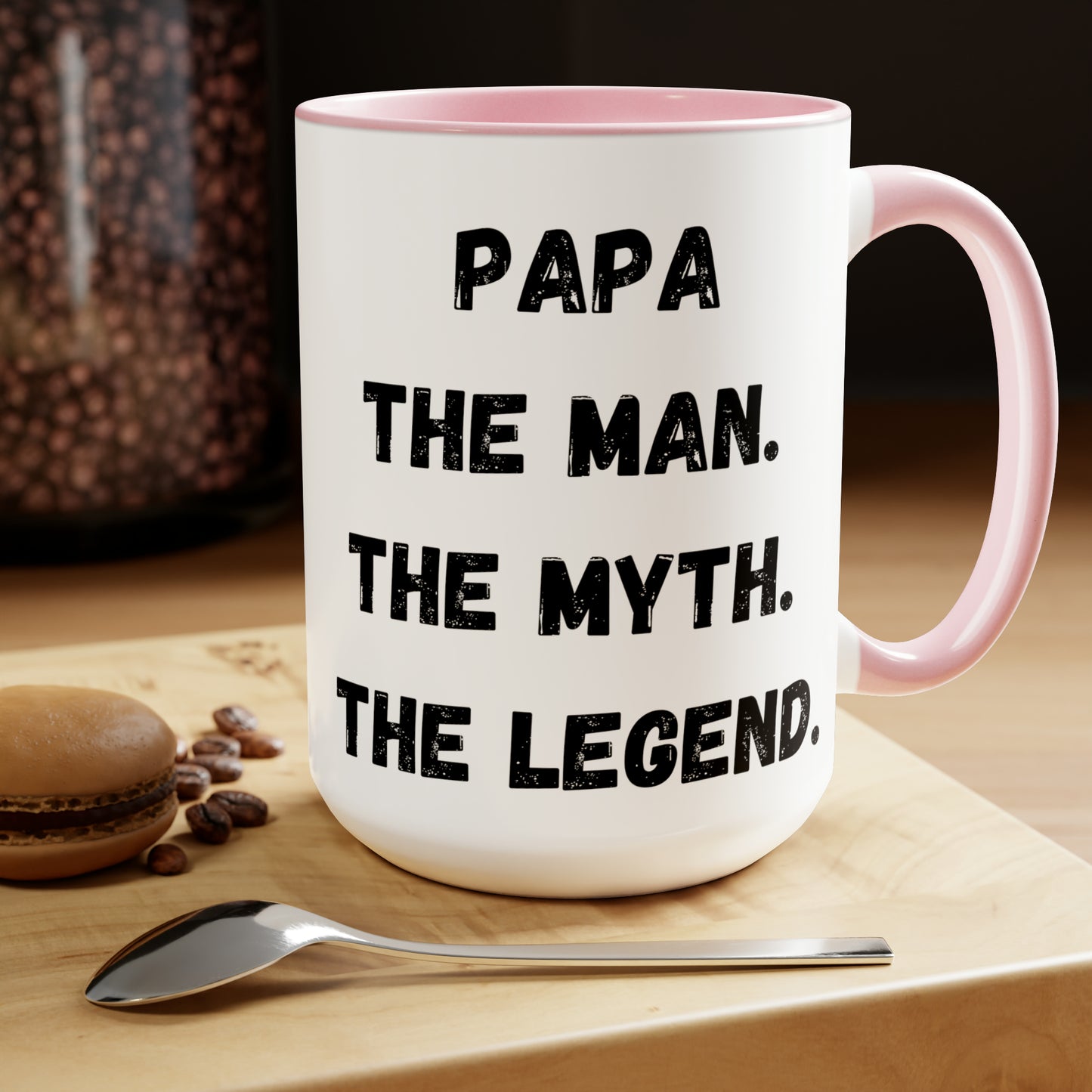 Papa the man the myth the legend mug Daddy mug love you dad gift Coffee Mug pregnancy reveal gift heart mug gift for her Mug wife Coffee tea