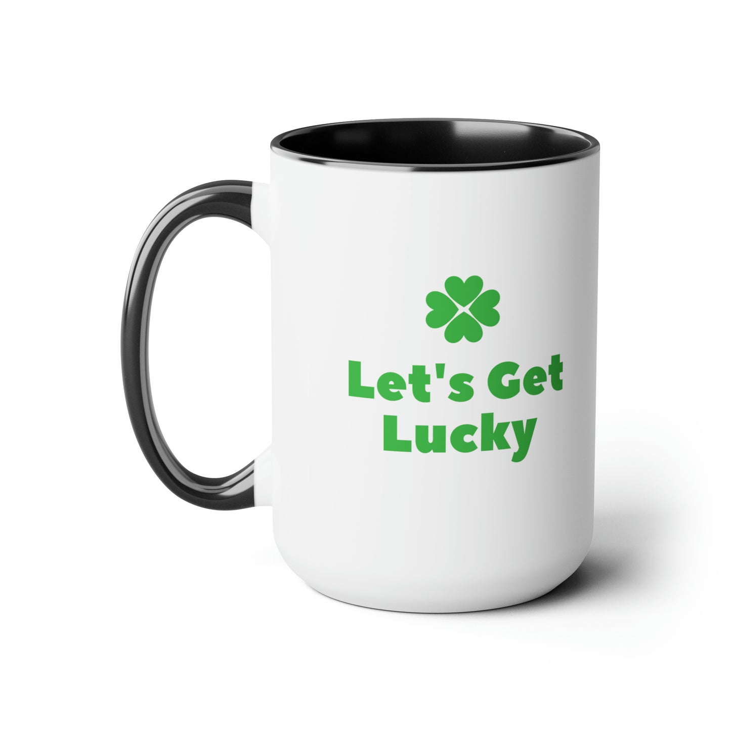 Let's get lucky mug Love mug Valentine's Day St Patrick's Day gift for her Coffee gift for him Mug  heart mug gift for her Mug wife