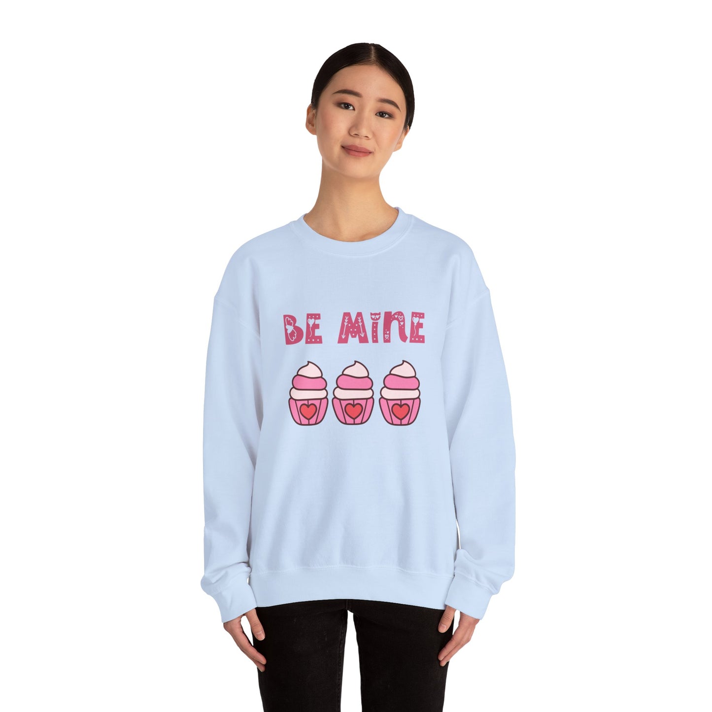 Be mine cupcake sweater valentines Day sweatshirt love sweater galentine's day gift best friend gift Unisex gift cupcake sweatshirt