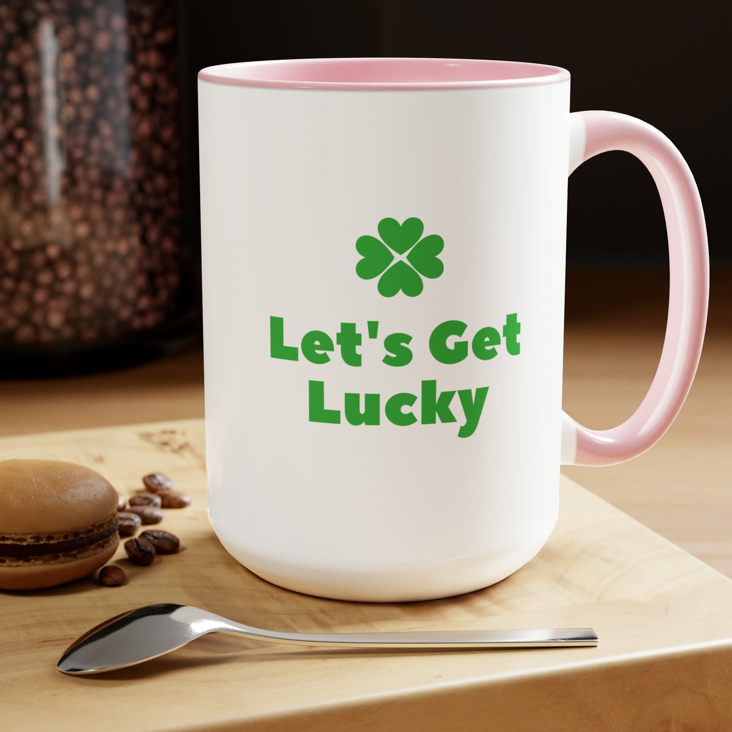 Let's get lucky mug Love mug Valentine's Day St Patrick's Day gift for her Coffee gift for him Mug  heart mug gift for her Mug wife