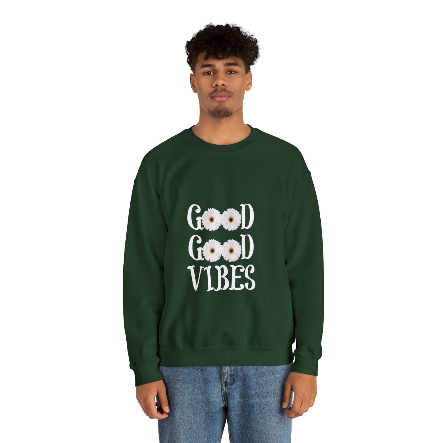Good Vibes Sweatshirt, Unisex Heavy Blend™ Crewneck Sweatshirt