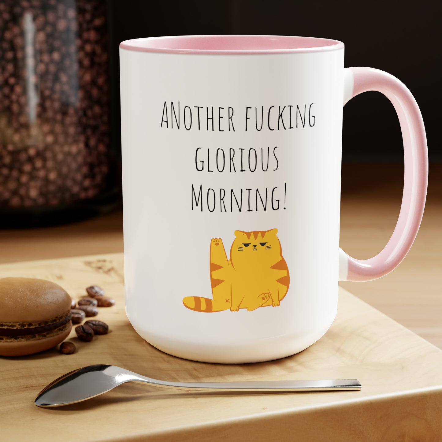 Funny grumpy cat mug funny Coffee Mug Fucking glorious morning mug cat mug gift for her Mug funny gift for wife tea Christmas gift 15oz