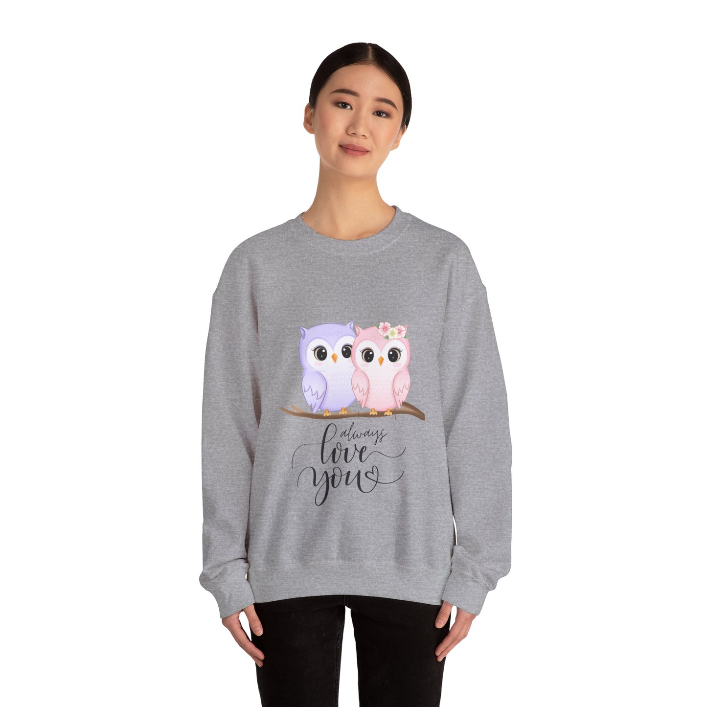 Owl always Love sweater valentines Day sweatshirt valentines day shirt best friend gift for her owl sweater Love shirt unique holiday gift