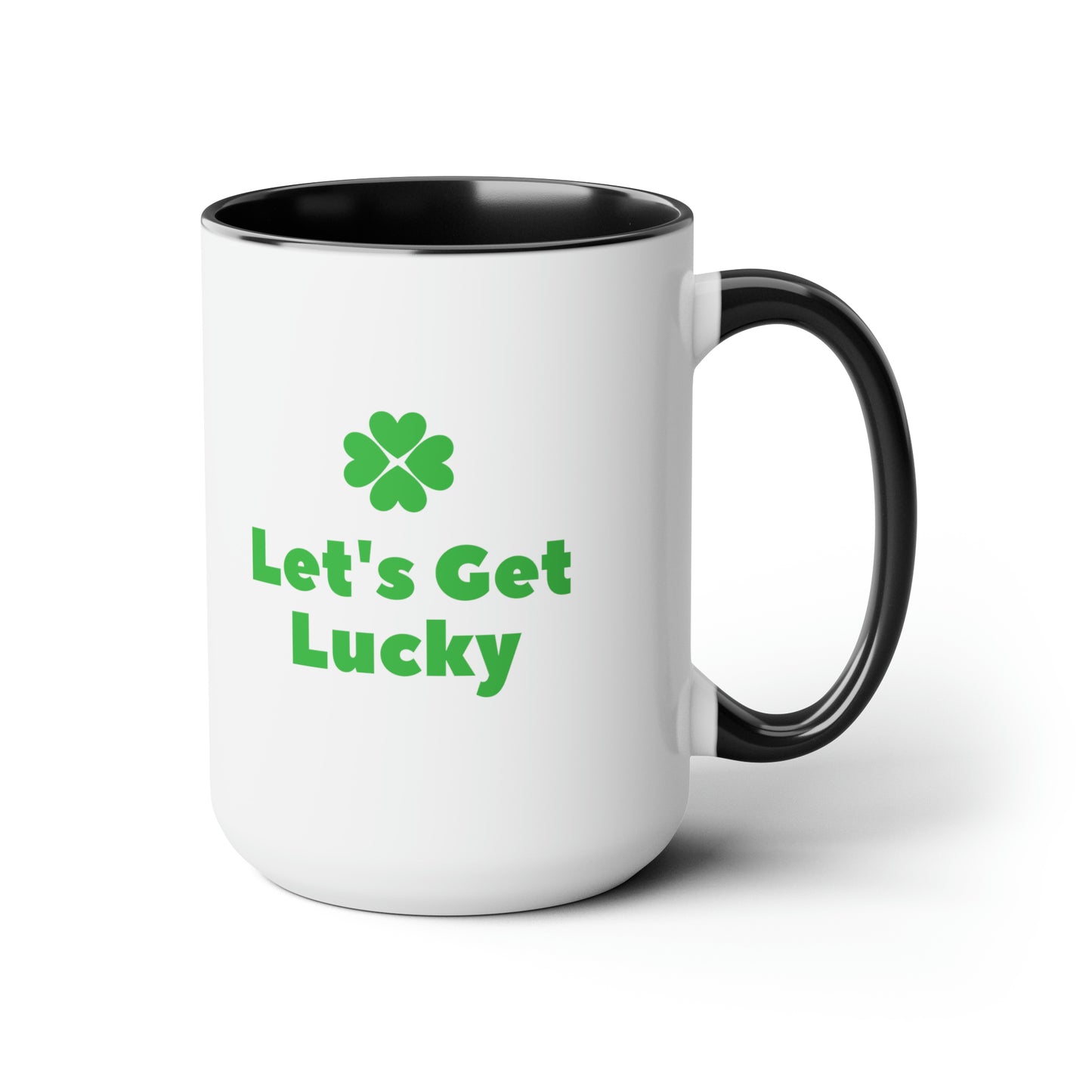 Let's get lucky mug Love mug Valentine's Day St Patrick's Day gift for her Coffee gift for him Mug  heart mug gift for her Mug wife