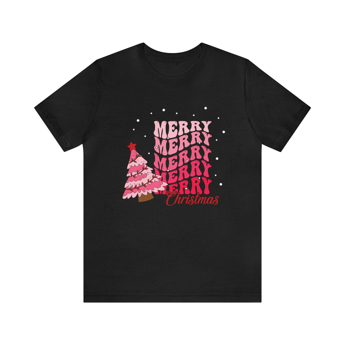 Festive AF shirt Pink Merry Bright Christmas Tshirt for Women Christmas Shirt Sweater Holiday Christmas gift for her gift for him unisex