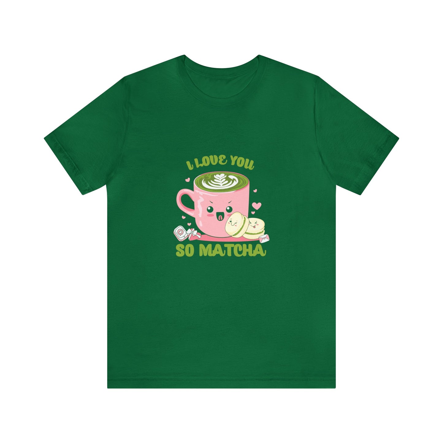 I love so matcha shirt Valentine's Day gift for her funny aesthetic gift for him funny gift for best friend vacation shirt wife husband wife