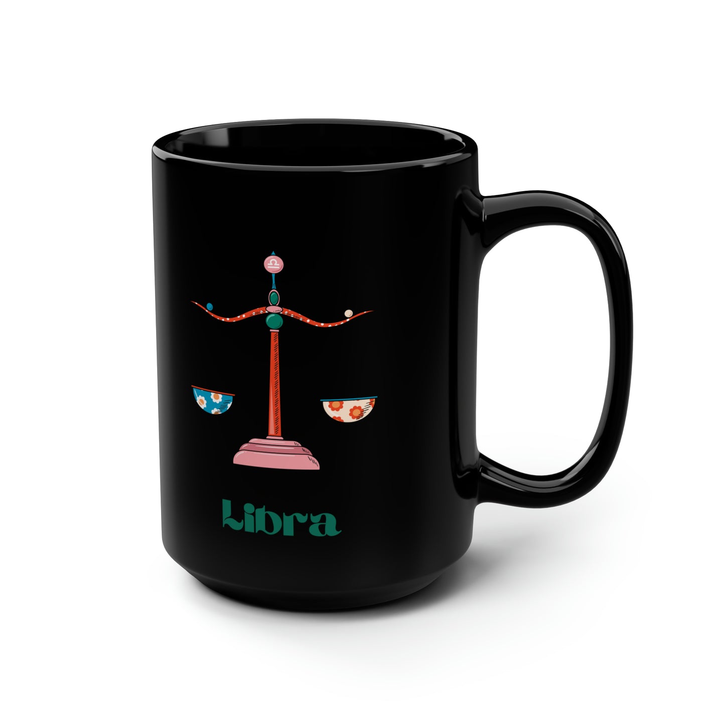 Libra zodiac sign mug Black ceramic Mug birthday mug 15oz funny gift Queen Eras tour World Tour Tickets Leo zodiac merch office Christmas