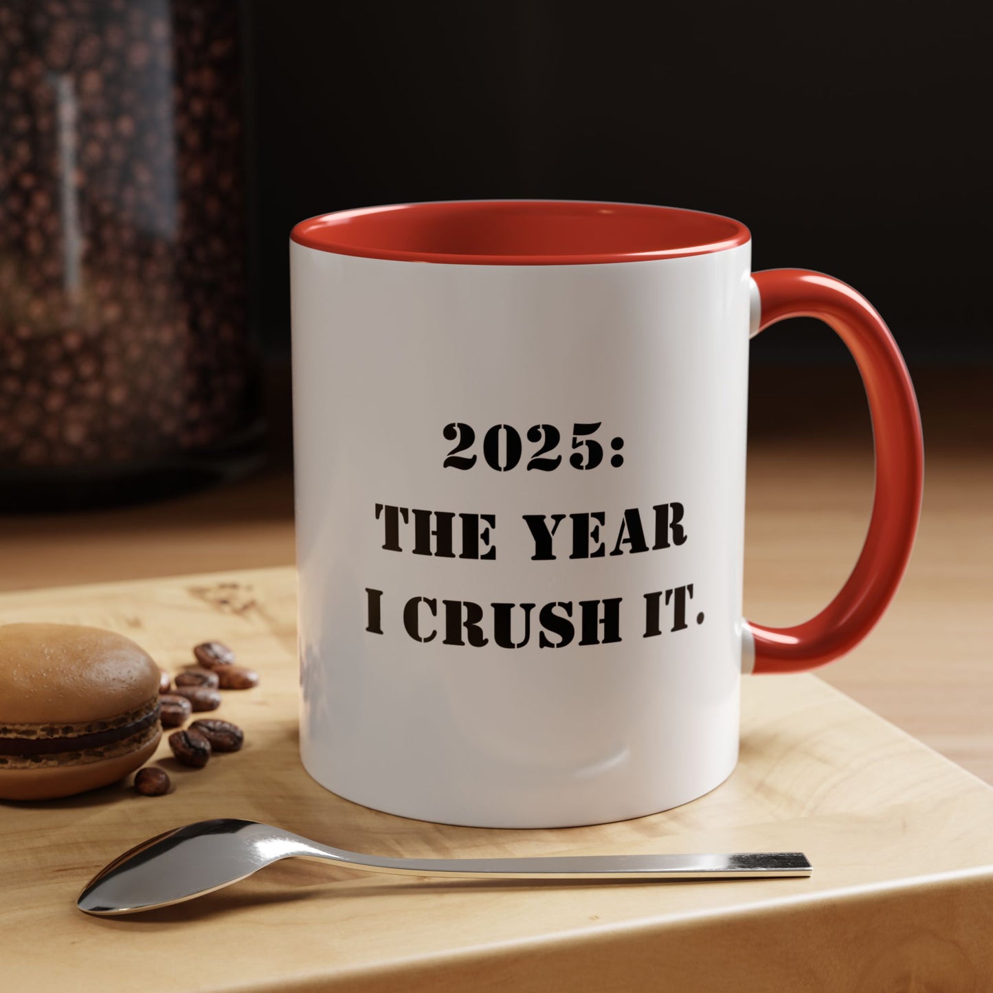 Motivational mug 2025 the yeari crush it mug positive mug Boss Gift Christmas Office Gift Work Mug Office Mug inspiration Mug coffee Gift