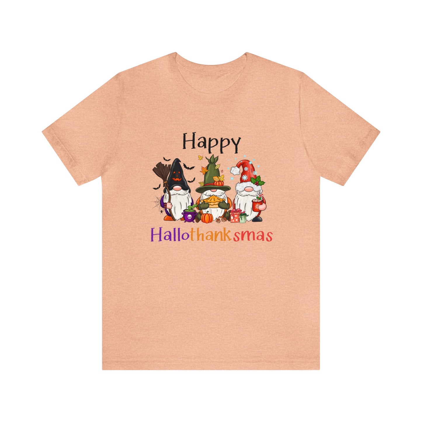Gnomes lover gift gnomes Halloween shirt gift for her gift for him happy Hallothanksmas Shirt Unisex Tee Christmas gift Thanksgiving shirt
