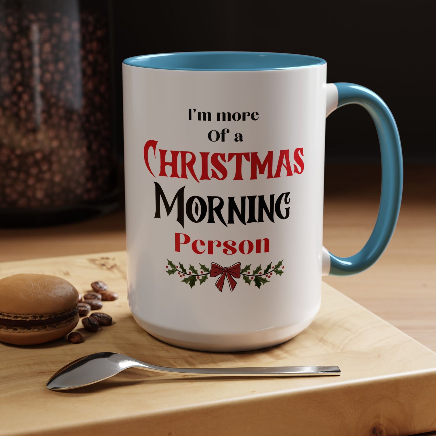 Christmas morning person mug Hot cocoa mug Christmas cheer mug funny holiday gift Christmas mug gift for mom mug bestie gift kids coffeemug