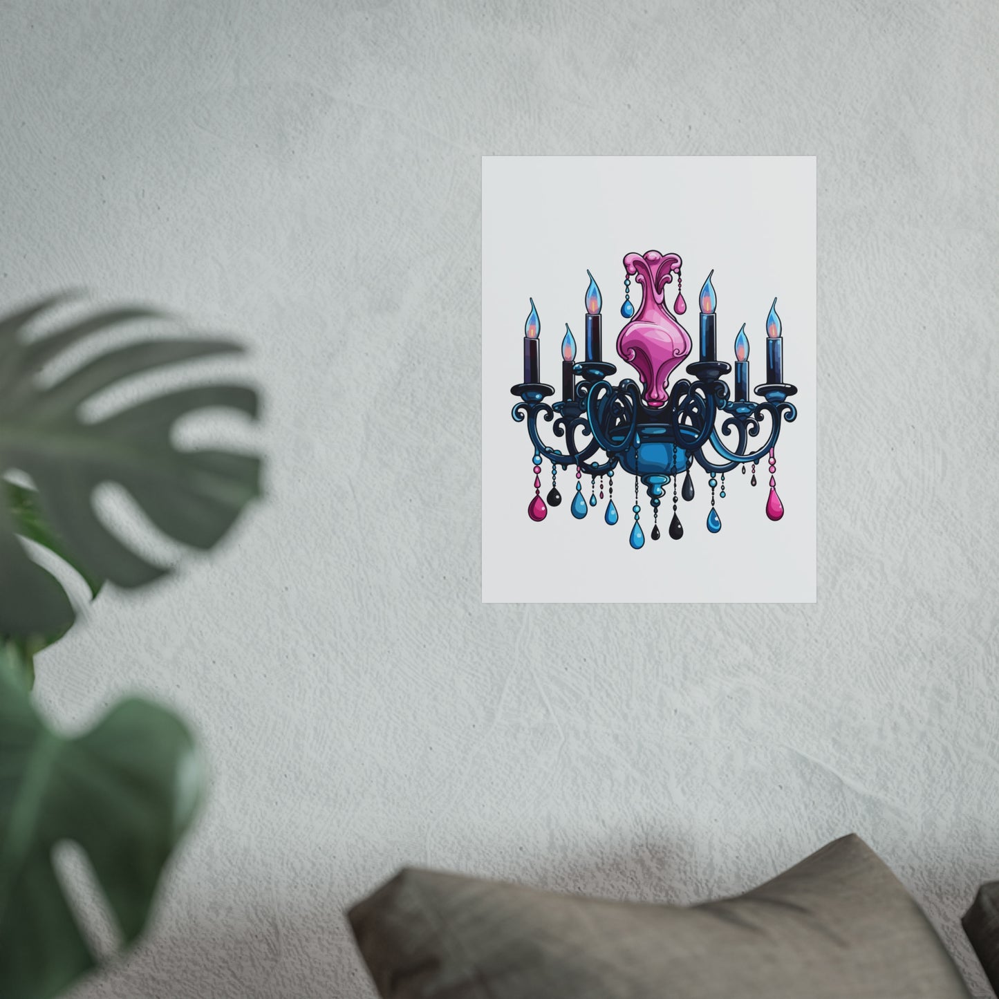 Chic Chandelier Fine Art Poster - Elegant Wall Decor for Home & Office, wall art