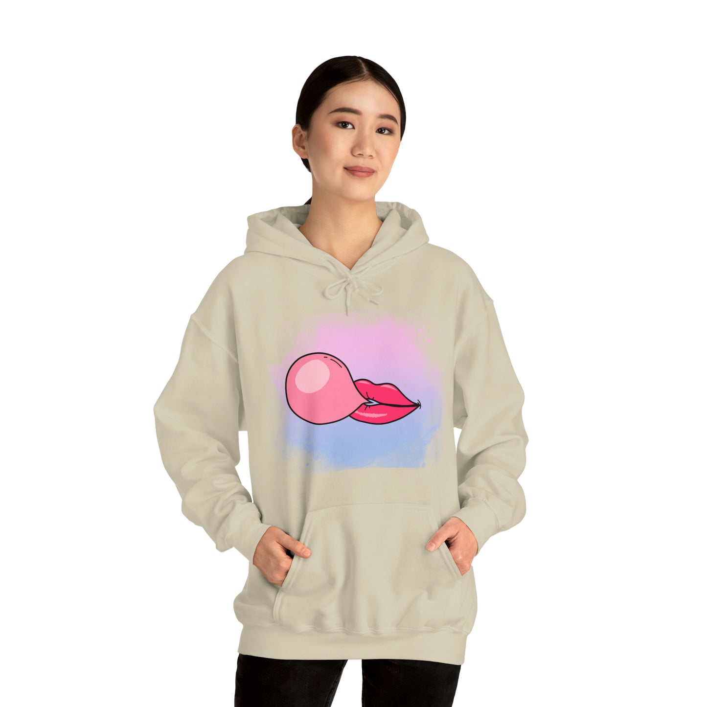 Bubble Gum kiss Hoodie, Summer Bubblegum shirt, Birthday gift for her, Galantine gift for her, best friend gift,birthday vacation,Unisex