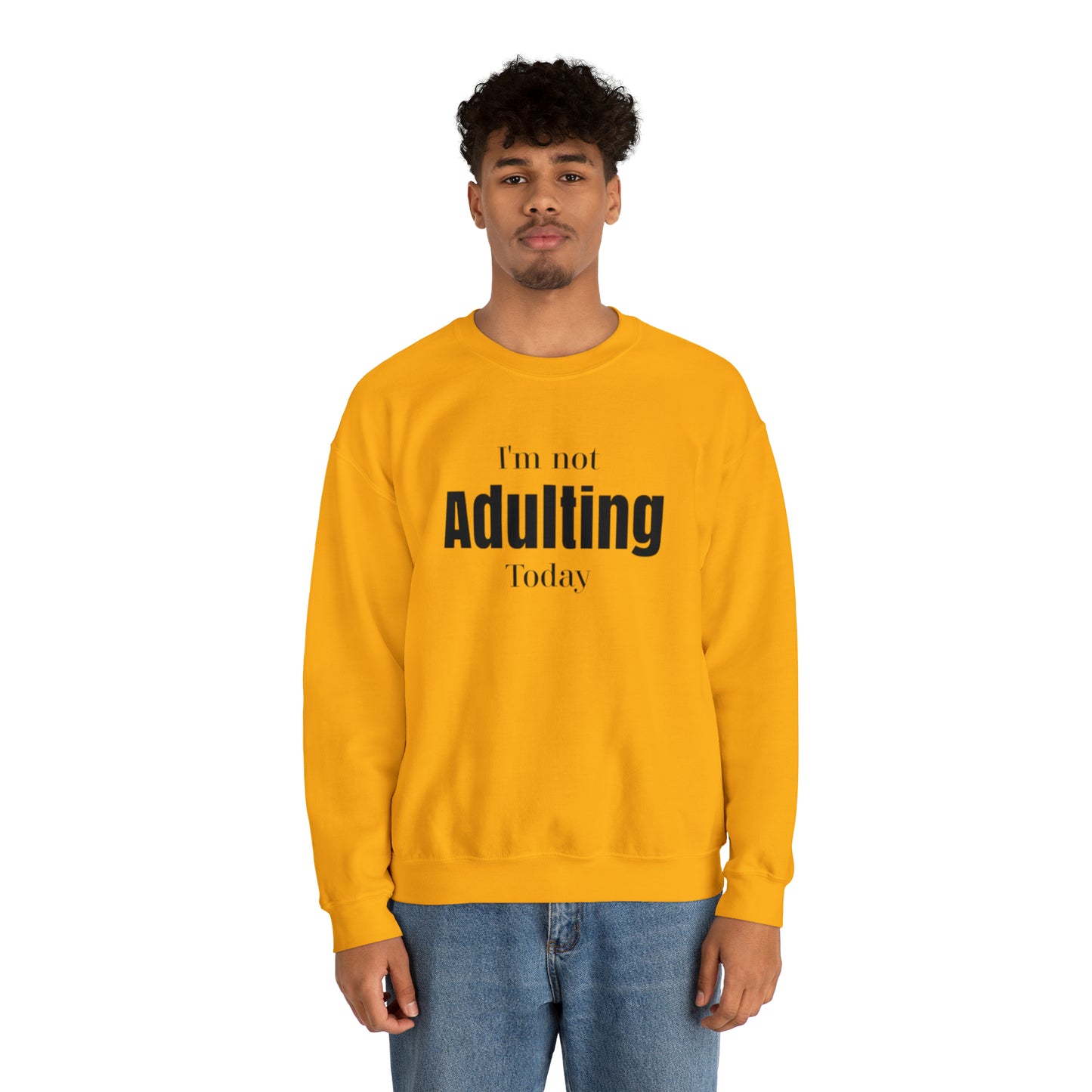 I'm not Adulting Sweatshirt unisex, I'm not adulting today, Funny adulting shirt Christmas Sweater,Christmas Crewneck,Holiday Christmas gift