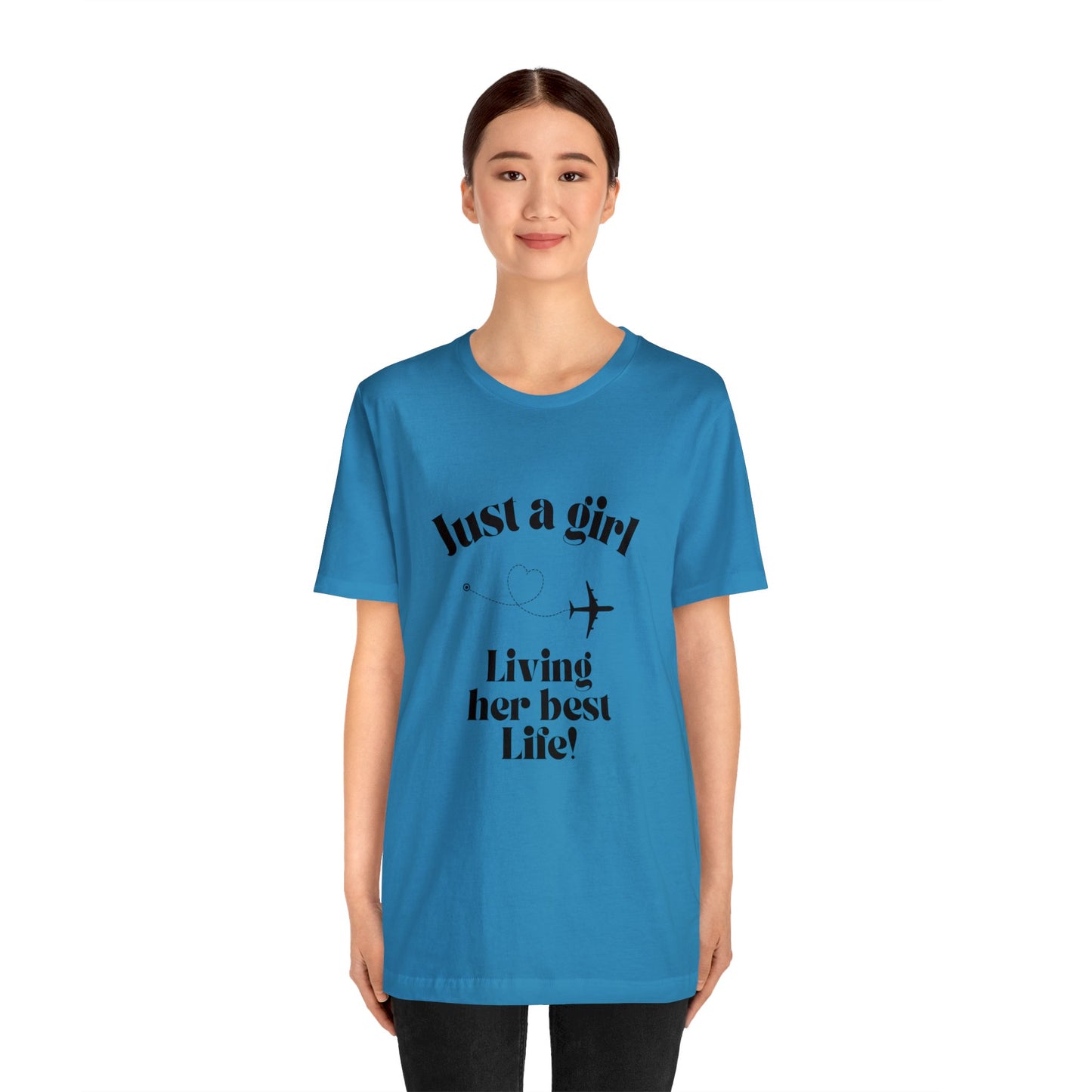 Just a girl living her best life shirt funny travel gift for her chicken shirt girlfriend shirt birthday Shirt Matching travel Tees
