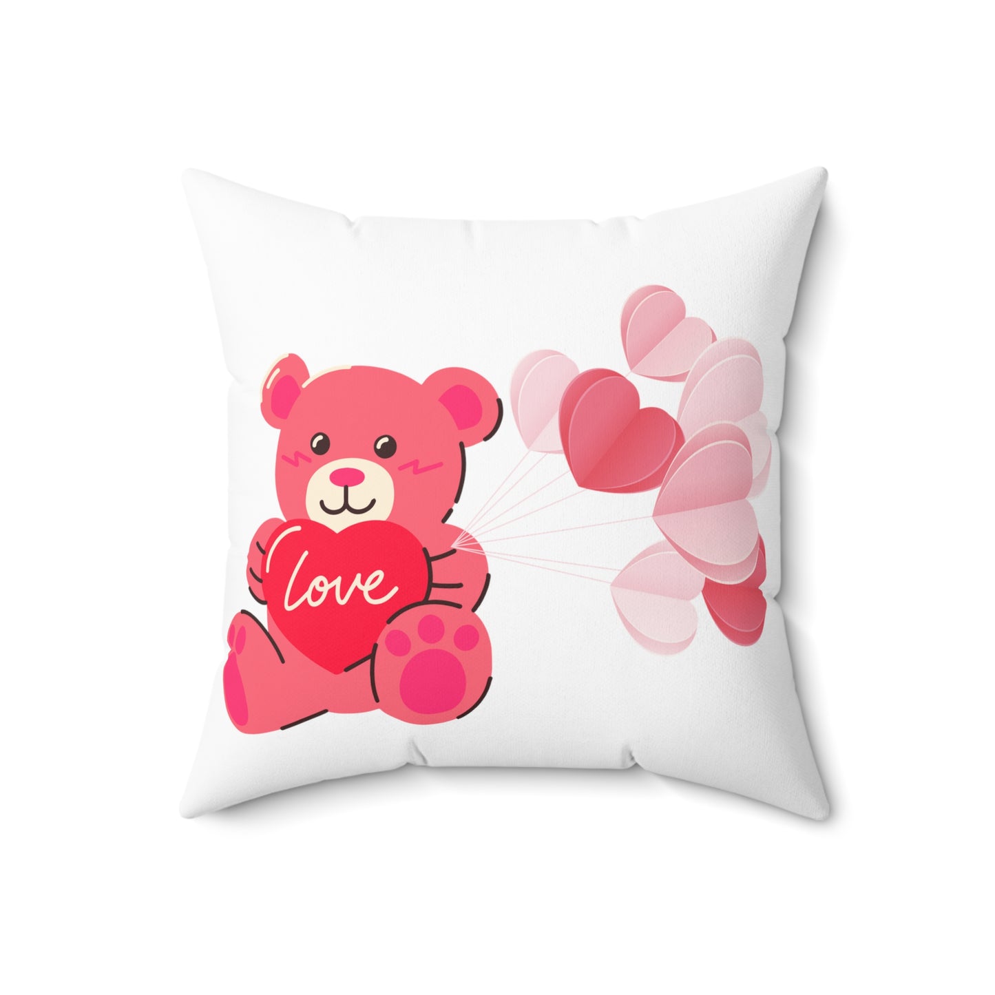 Teddy bear love pillow Valentines day gift proposal gift for her Adore you pillow love story Valentine's day gift for him galentines gift