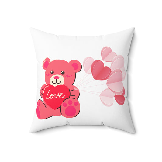 Teddy bear love pillow Valentines day gift proposal gift for her Adore you pillow love story Valentine's day gift for him galentines gift