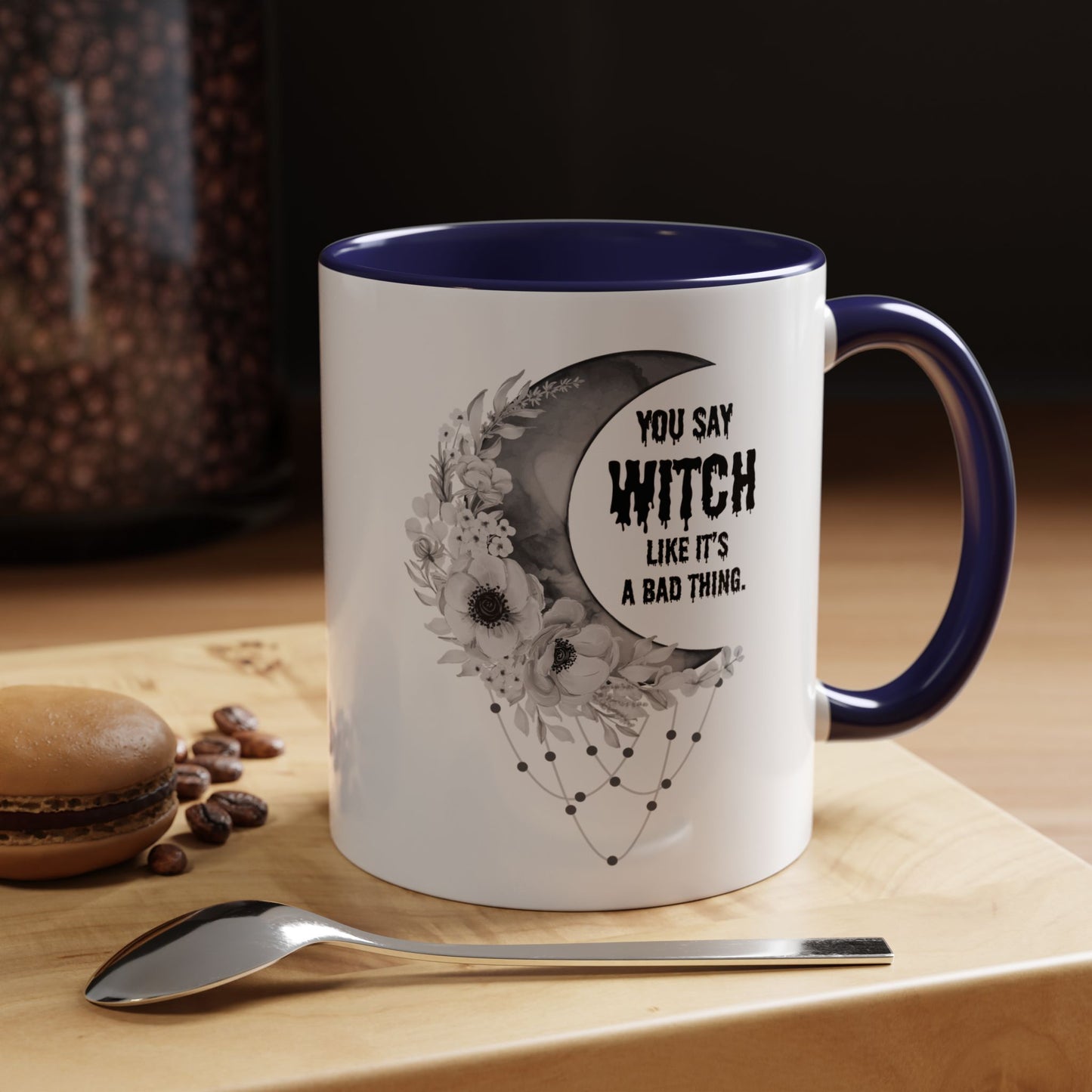 Witch mug Halloween mug Spooky things mug office funny gift best friend gift Christmas word fuck sarcastic humour gift Coffee Mug(11, 15oz)