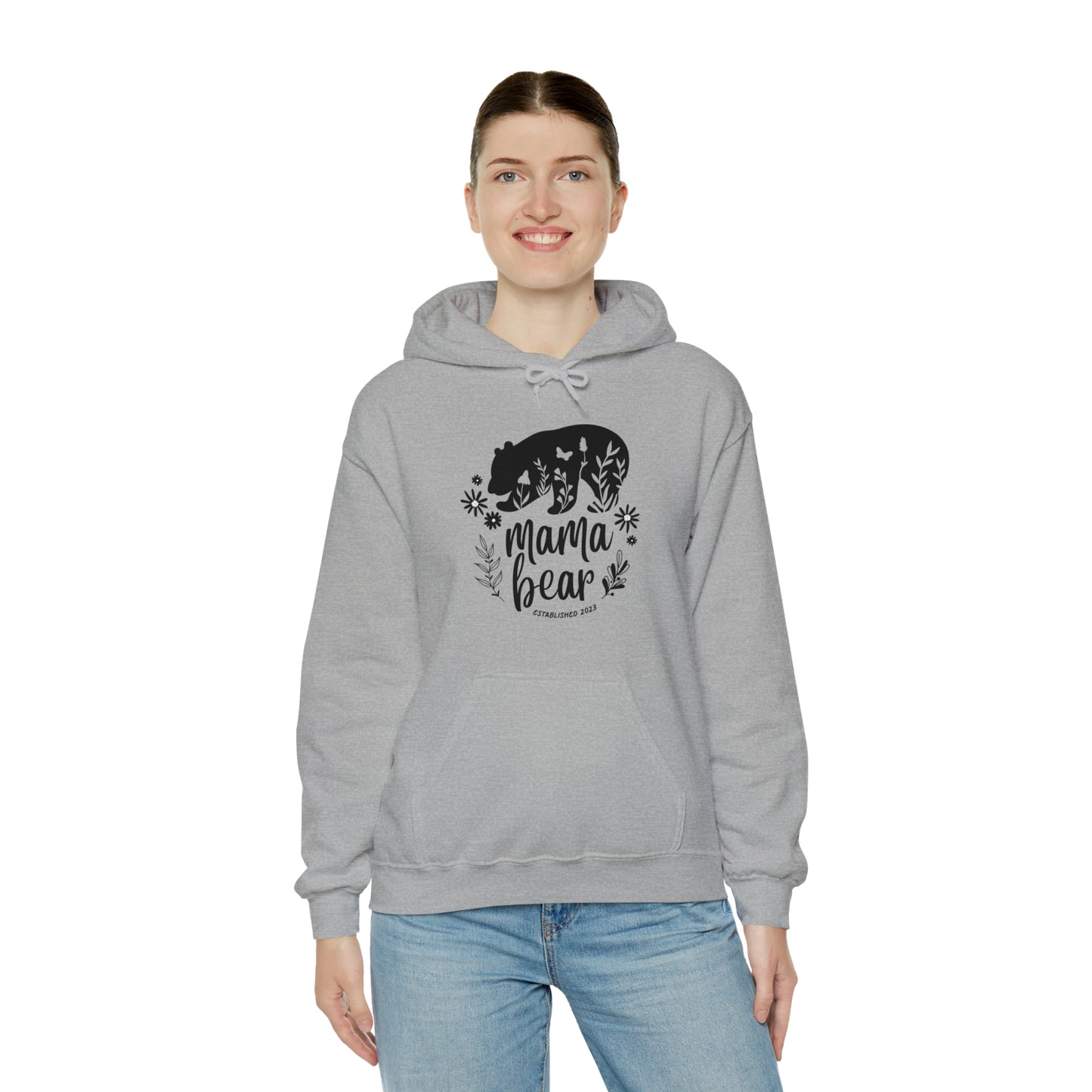 Mama Bear Hoodie, personalized Gift for Mom, mama Hoodie, gift for Mom clothes, gym shirt, Birthday gift for her,Galantine gift for her