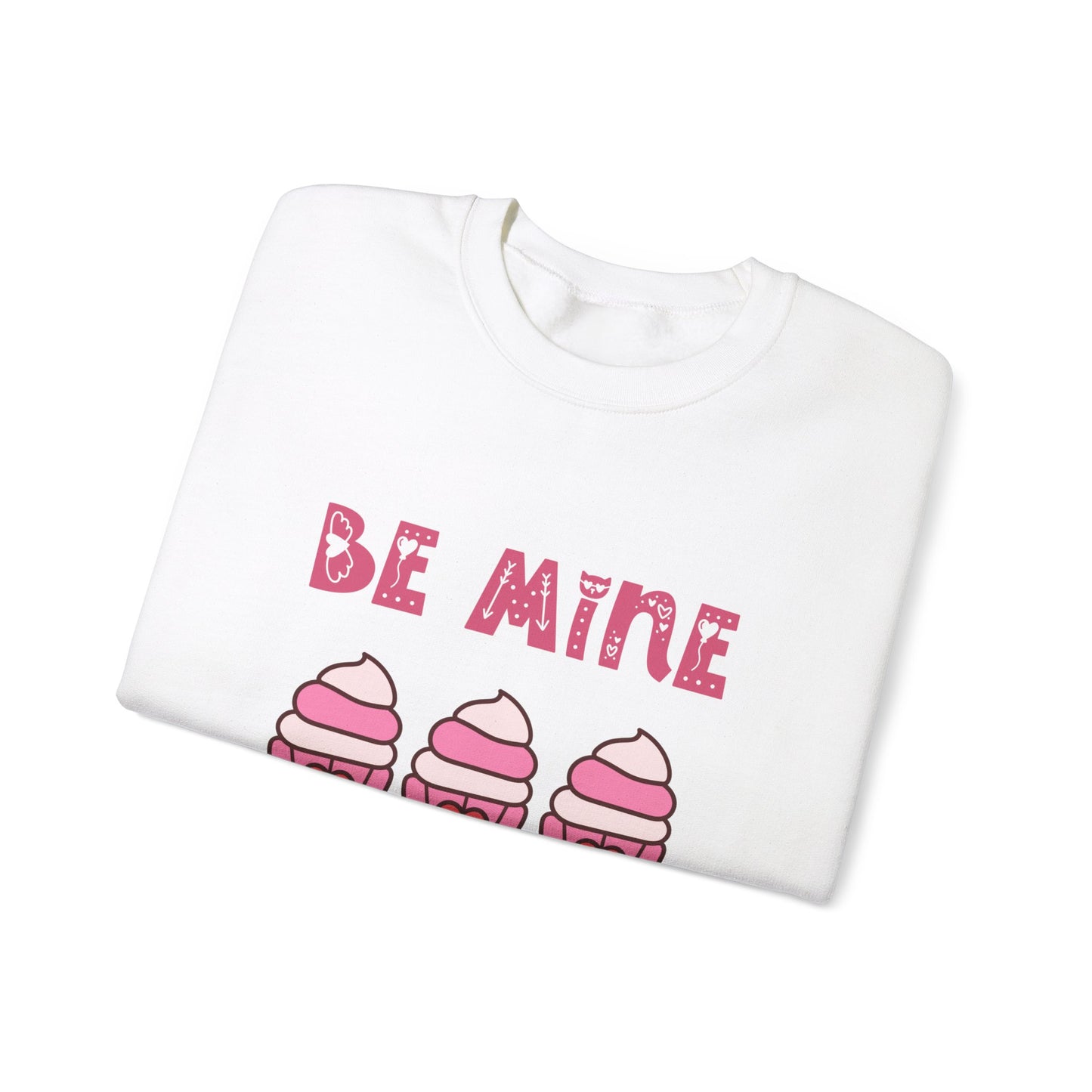 Be mine cupcake sweater valentines Day sweatshirt love sweater galentine's day gift best friend gift Unisex gift cupcake sweatshirt