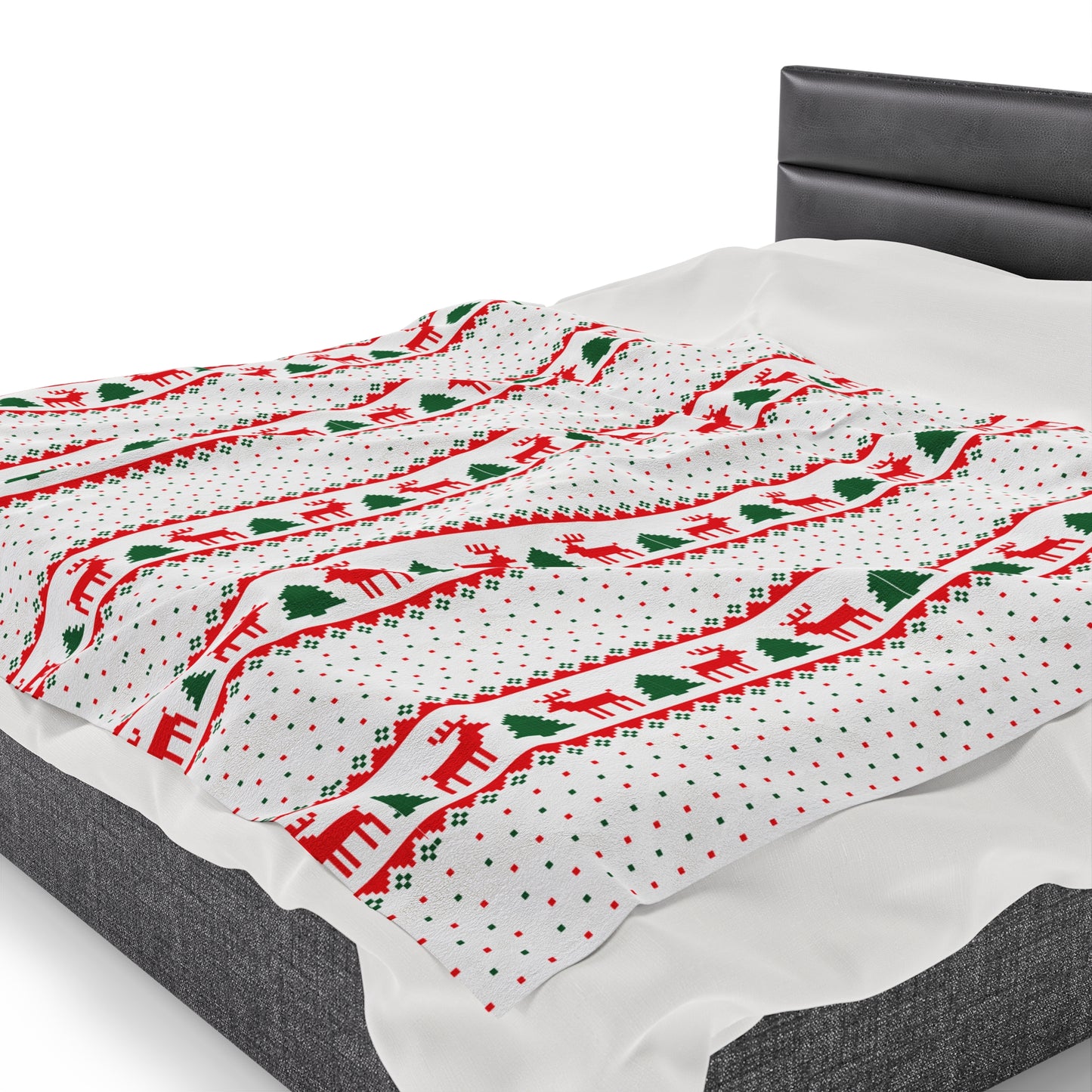 Reindeer Christmas Blanket holiday christmas tree blanket christmas movie watching blanket Merry christmas  blanket Velveteen Plush Blanket