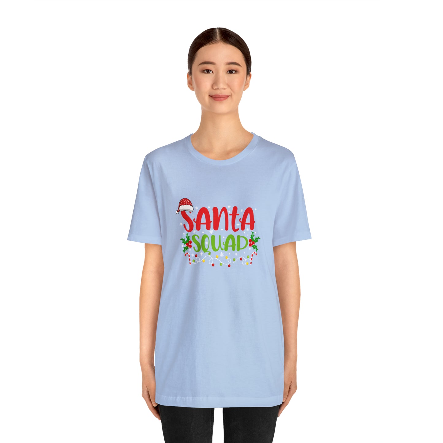 Santa's squad Matching Family Christmas Shirts Santa claus Hat family tshirts Family Christmas Shirt Xmas Tee Custom Christmas Tshirt photos