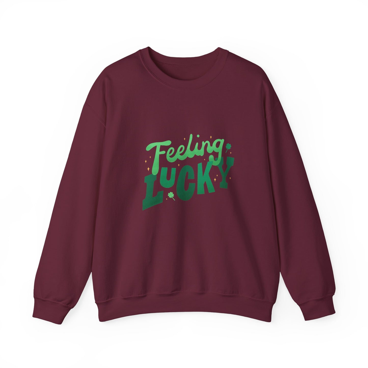 Feeling lucky sweater  St Patrick's Day sweatshirt leprechaun gift St Paddys sweatshirt Heart Love valentines shirt gift forher best friend