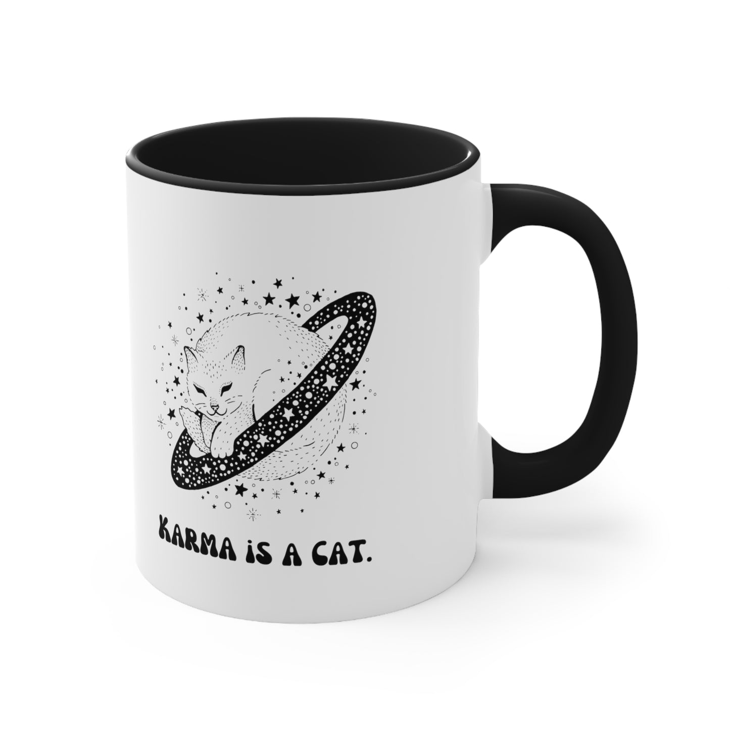 Karma is a cat mug best friend gift for her gift for him Birthday gift coffee mug tea gift for cat lover bestie valentinesday gift Christma