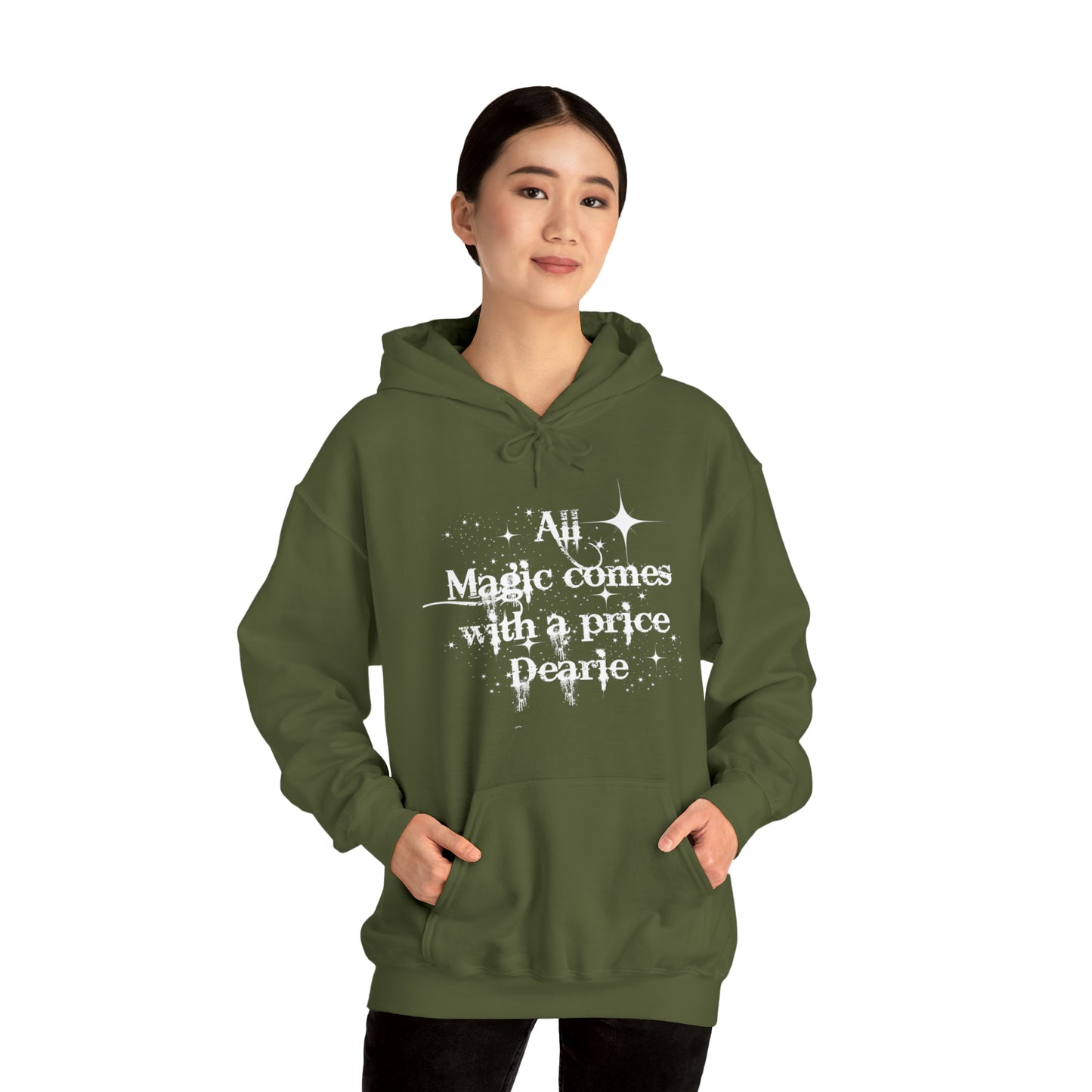 All magic comes with a price Dearie hoodie,OUAT Fan gift, Rumpelstiltskin gift for her, Christmas gift, Unisex Heavy Blend Hooded Sweatshirt