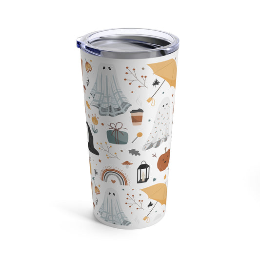 Halloween lover gift ghost tumbler Christmas gift tumbler Skinny Tumbler with Straw, 20oz gift for her gift for him Tumbler 20oz