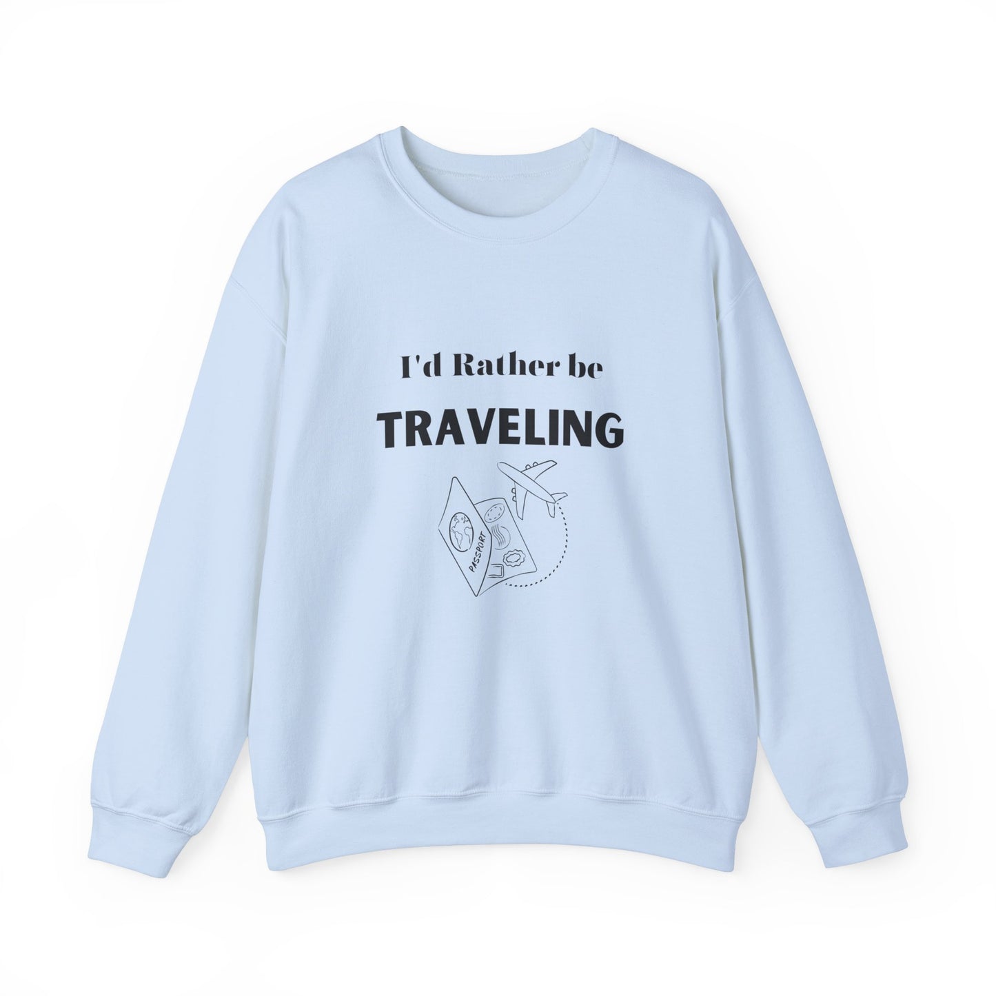 I'd rather be traveling sweater travel lover gift vacation sweatshirt valentines shirt gift for her best friend gift galentine's day