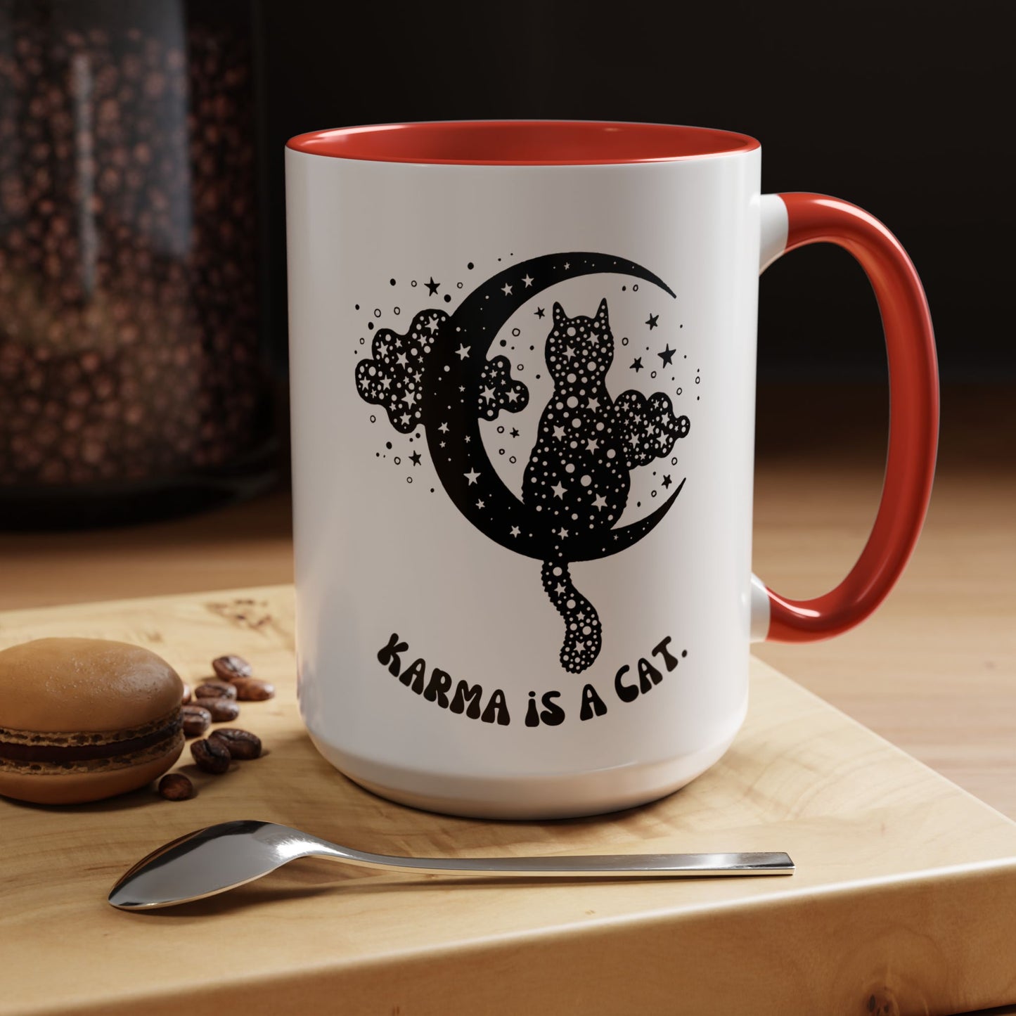 Karma is a cat cat mug Funny Cat Coffee Mug swift with My Cat Lover Cat Mug Funny Coffee Cup Cat Lady Gift Cat Lover Gift Cat Mom christmas