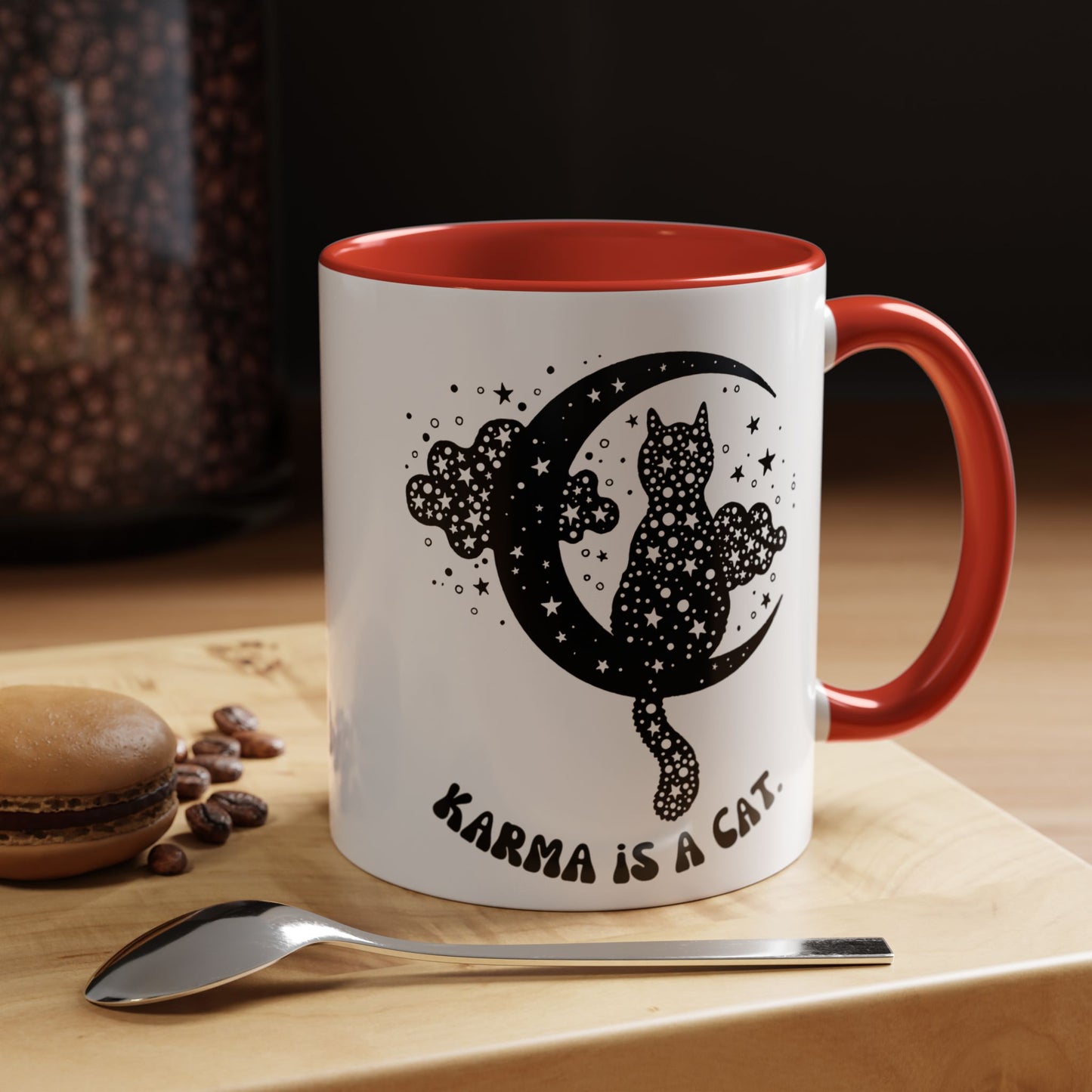 Karma is a cat cat mug Funny Cat Coffee Mug swift with My Cat Lover Cat Mug Funny Coffee Cup Cat Lady Gift Cat Lover Gift Cat Mom christmas
