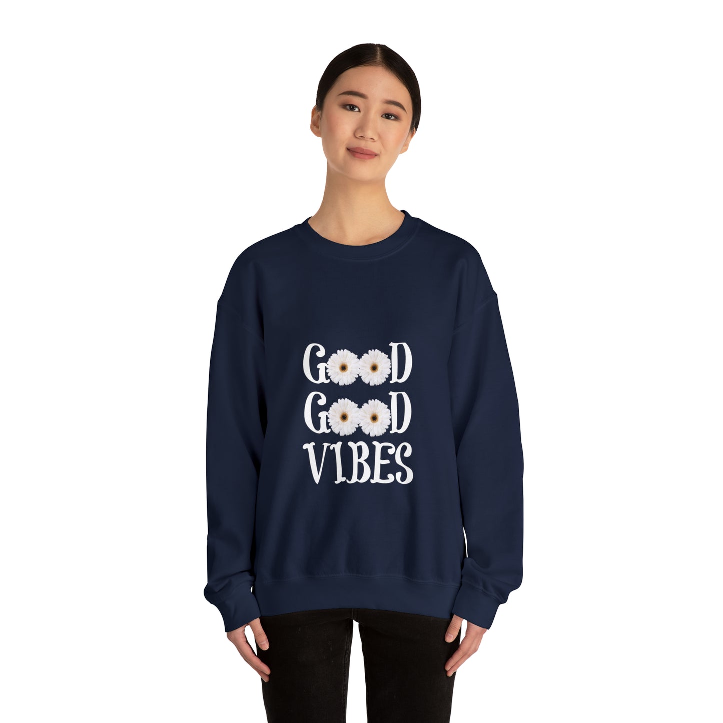 Good Vibes Sweatshirt, Unisex Heavy Blend™ Crewneck Sweatshirt