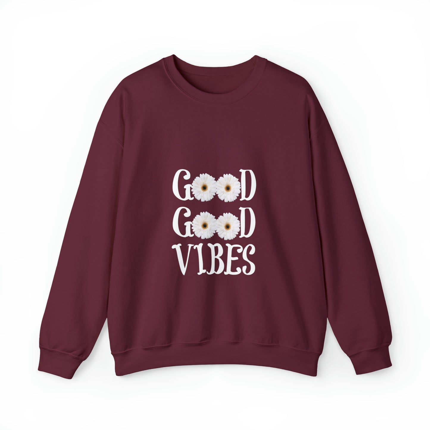Good Vibes Sweatshirt, Unisex Heavy Blend™ Crewneck Sweatshirt