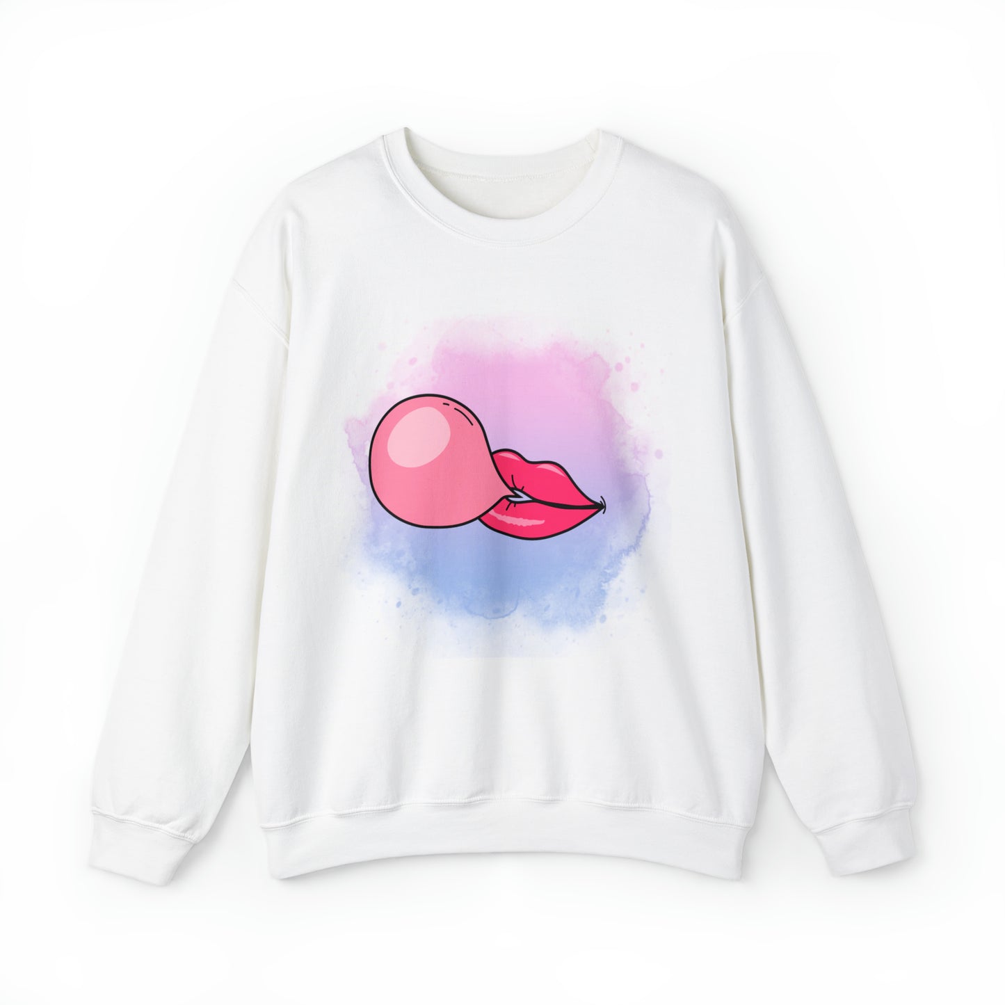 Bubble Gum kiss sweatshirt, Summer Bubblegum shirt, Birthday gift for her,Galantine travel sweatshirt,Unisex Heavy Blend Crewneck Sweatshirt