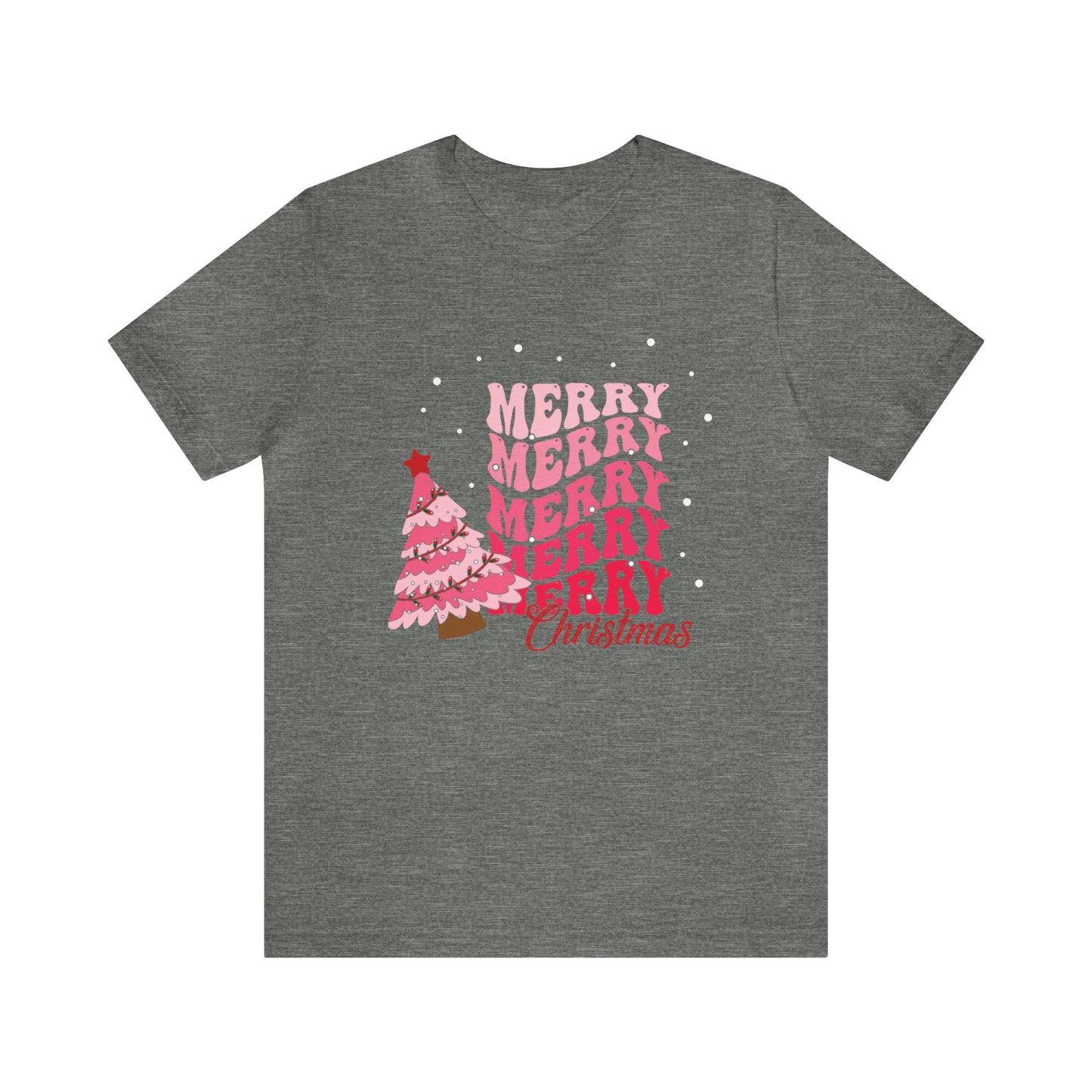 Festive AF shirt Pink Merry Bright Christmas Tshirt for Women Christmas Shirt Sweater Holiday Christmas gift for her gift for him unisex