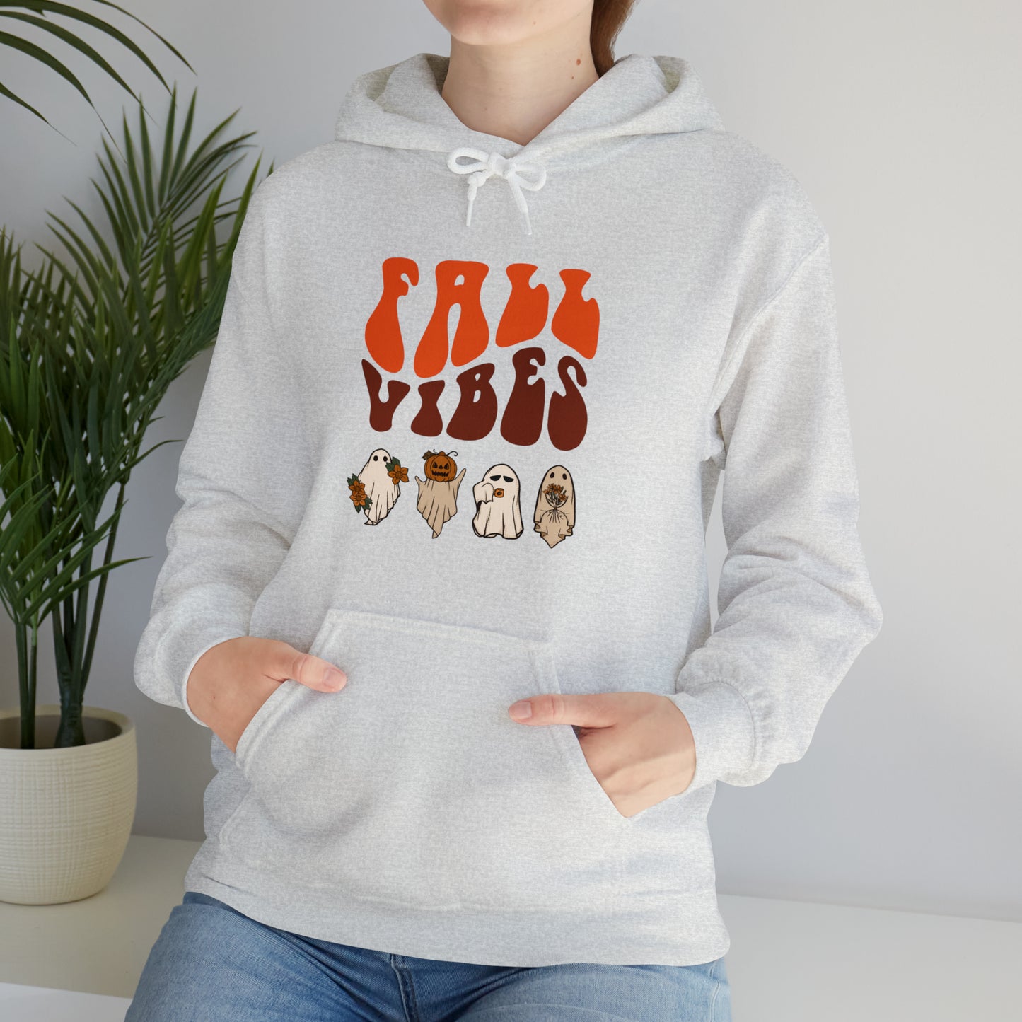 Fall Vibes Spooky season hoodie Vintage Halloween skeleton Sweatshirt Halloween Sweater Retro Halloween Sweater Christmas gift
