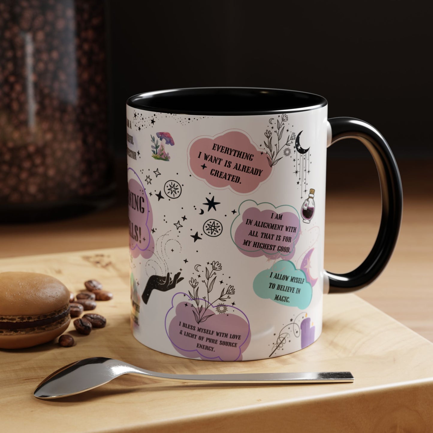 Morning spells mug morning affirmations mug witchy christmas gift coven mug Witches mug Halloween mug wicked mug bestie Gift Mug coffee