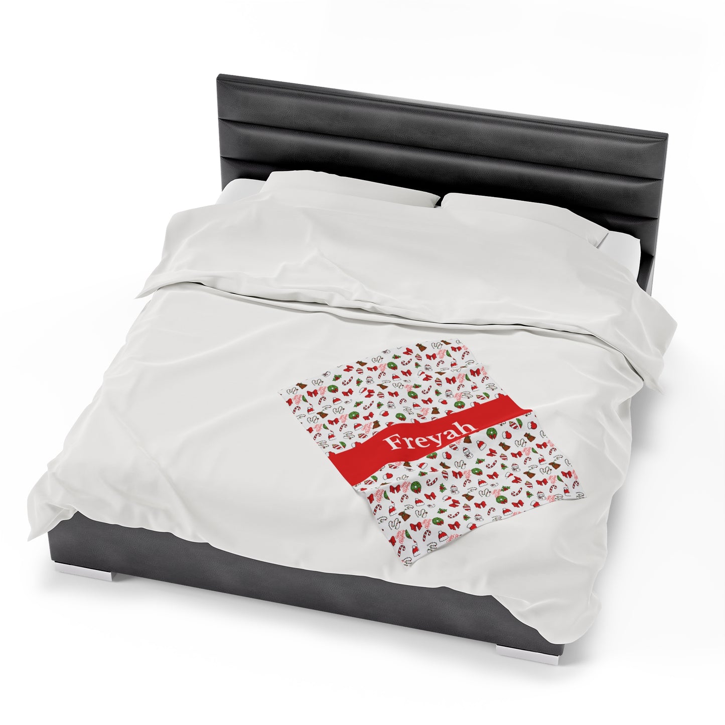 Christmas Blanket kids custom name christmas blanket Merry christmas personalized blanket Movie watching blanket Velveteen Plush Blanket