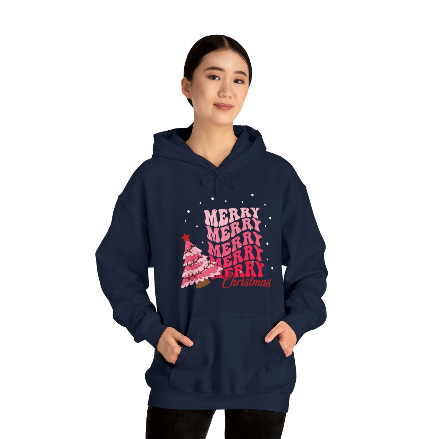 Festive AF hoodie blue Merry Bright Christmas Sweatshirt for Women Men Christmas Sweater Holiday Christmas gift for her gift for him