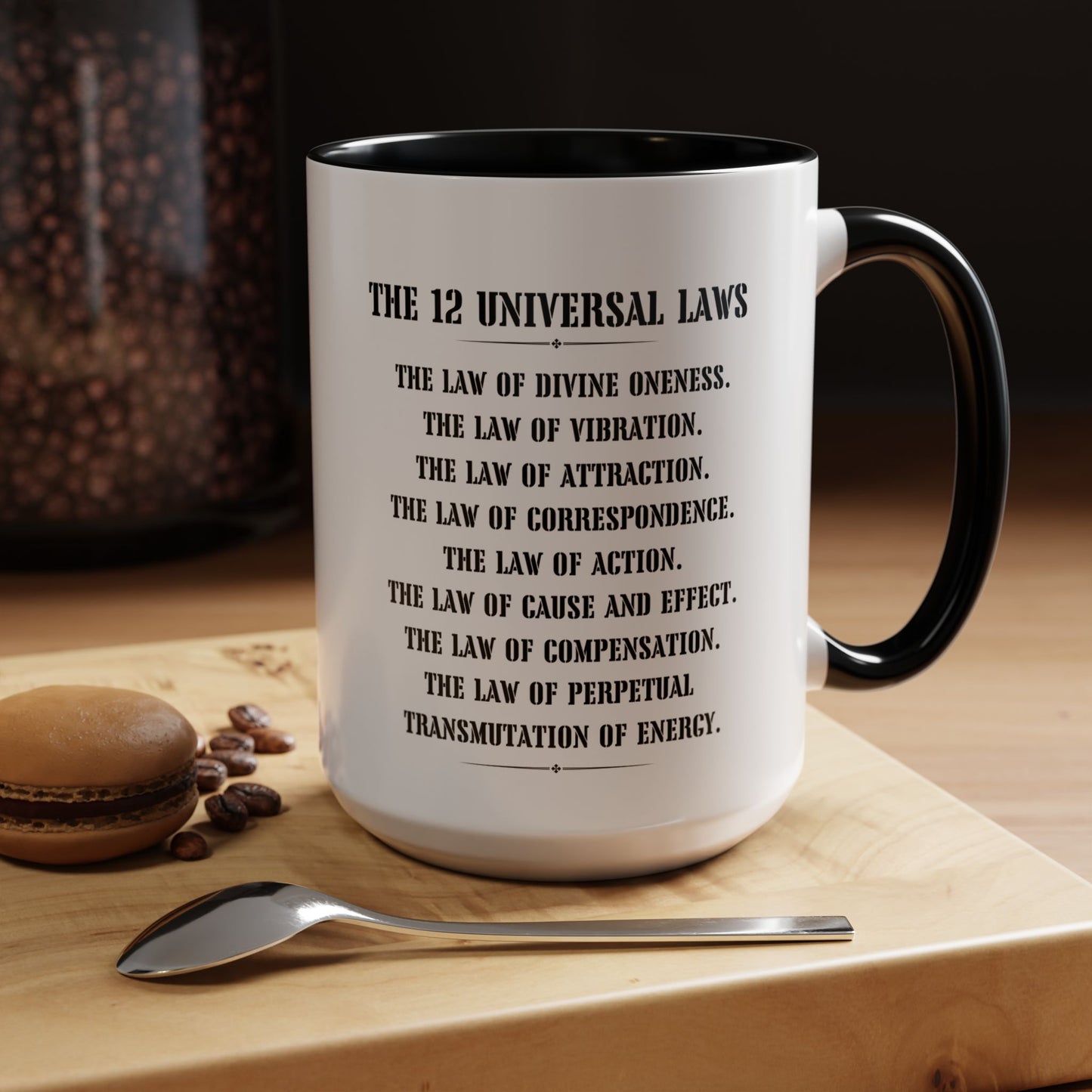 The 12 laws of the universe mug best friend mug CoffeeMug Custom name manifesting Gift Christmas Tea Cup hot cocoa Kitchen Decor bestie gift